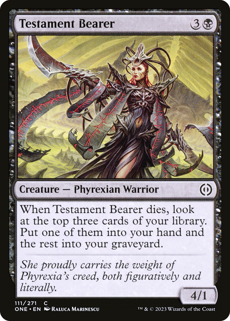 Testament Bearer — Phyrexia: All Will Be One — Magic: The Gathering