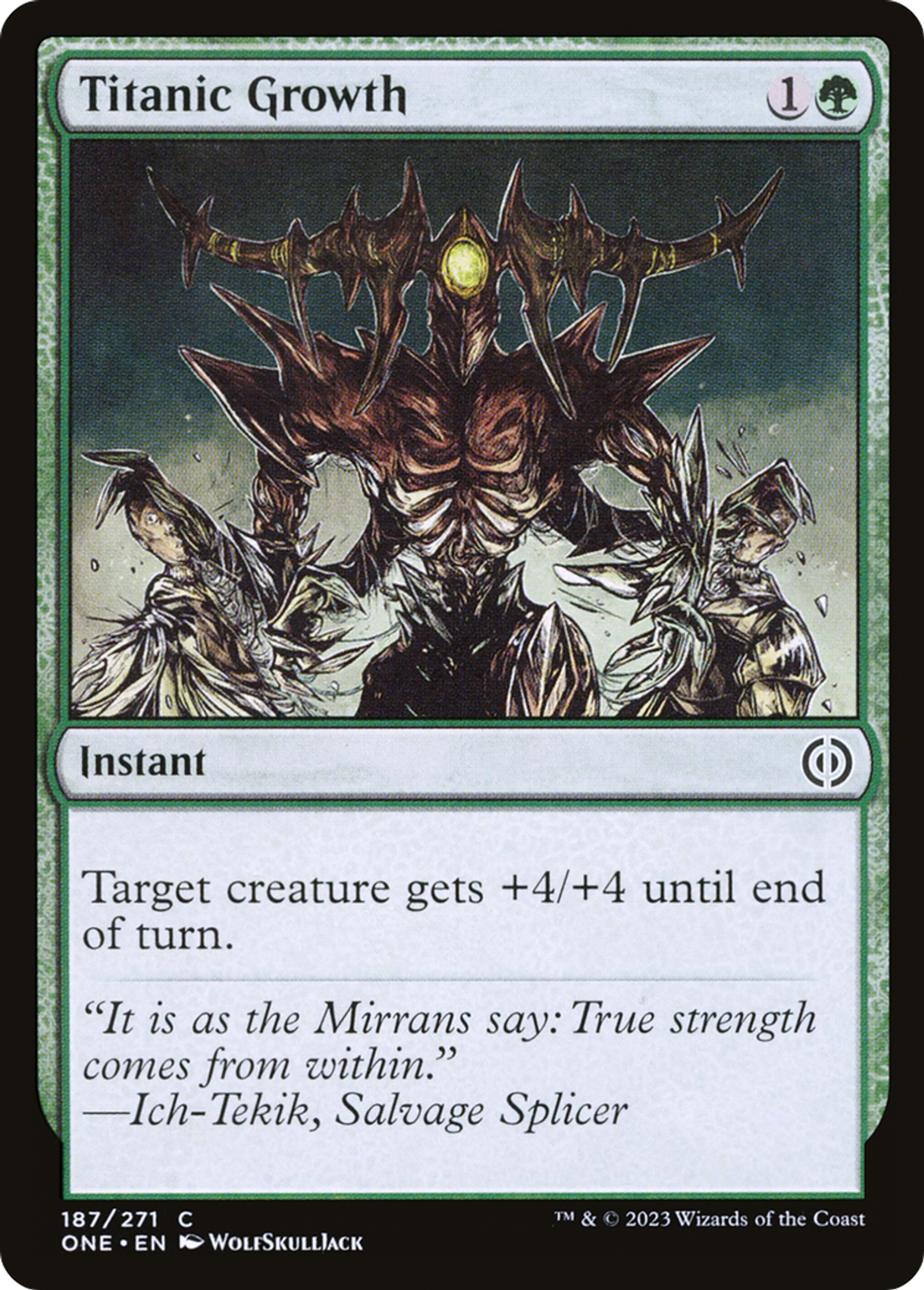 Croissance titanesque — Phyrexia: All Will Be One — Magic: The Gathering
