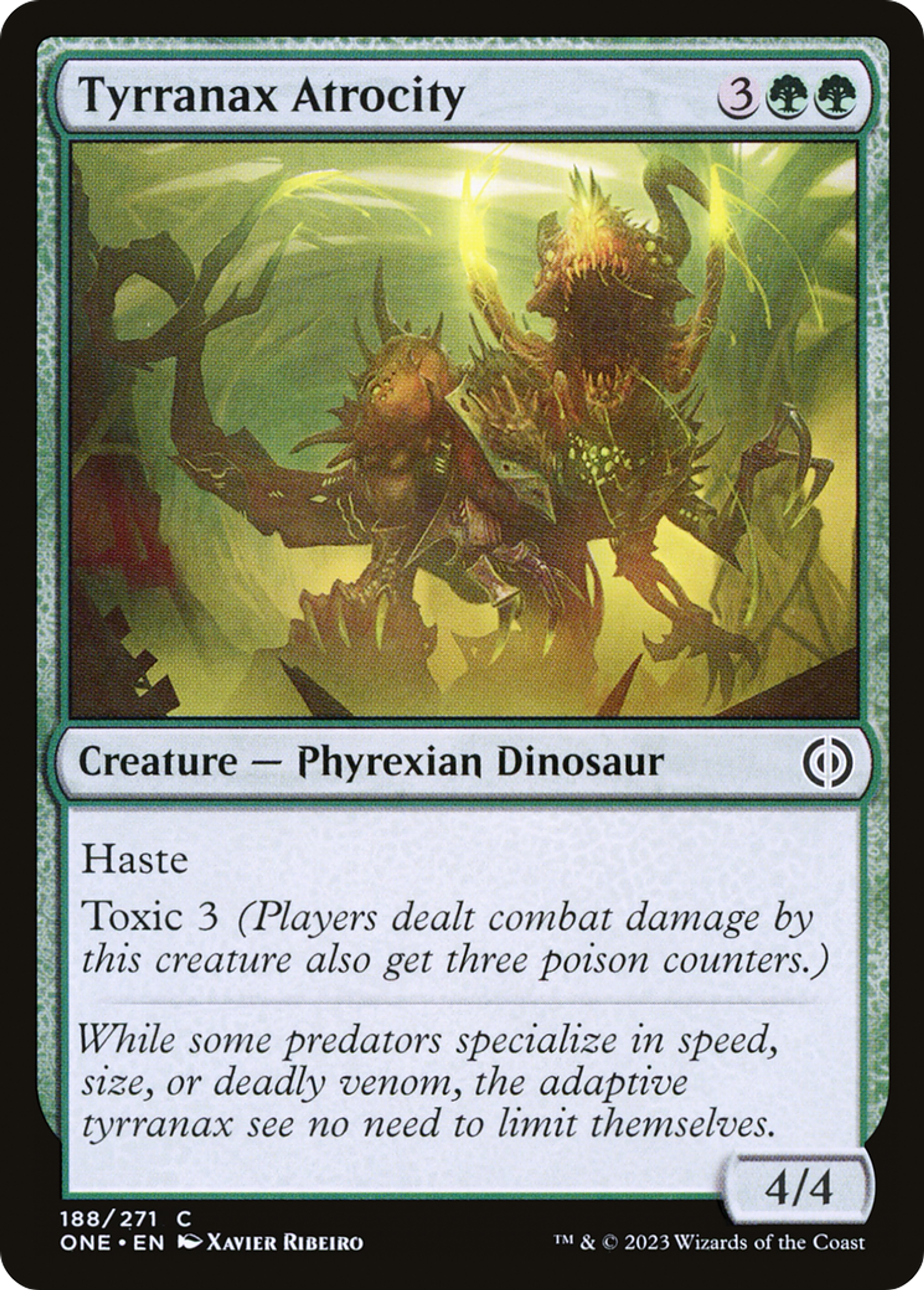Atrocité tyrranax — Phyrexia: All Will Be One — Magic: The Gathering