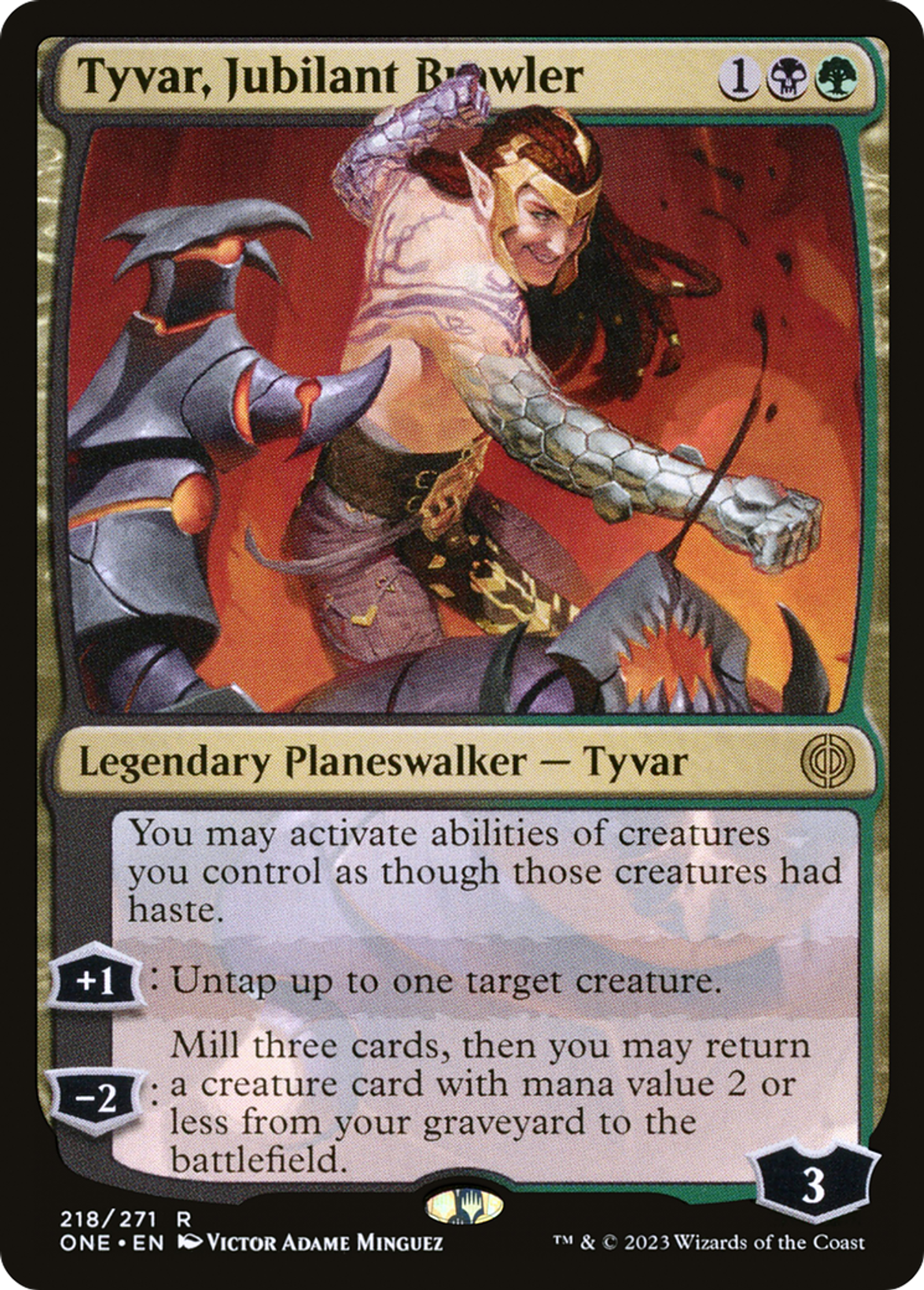 Tyvar, Jubilant Brawler — Phyrexia: All Will Be One — Magic: The Gathering