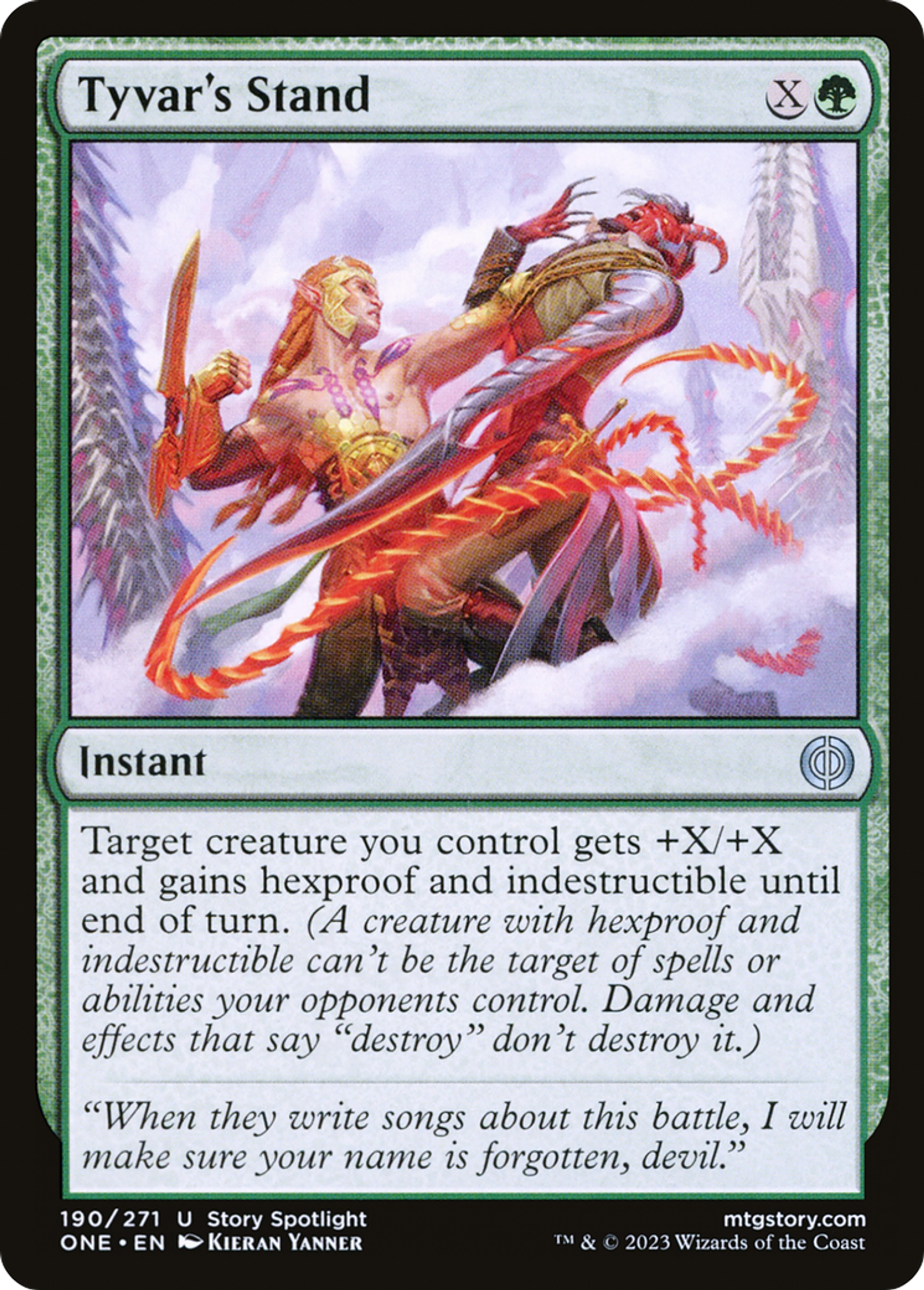 Position de Tyvar — Phyrexia: All Will Be One — Magic: The Gathering