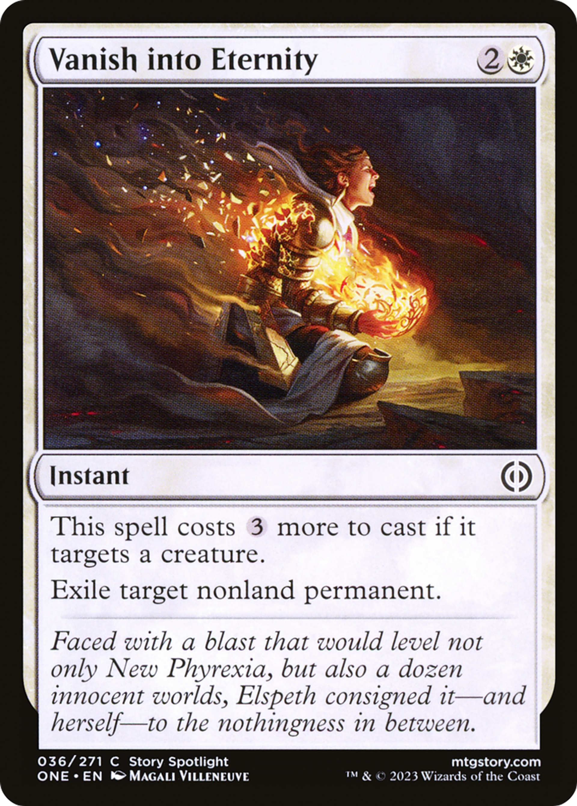 Disparition dans l'éternité — Phyrexia: All Will Be One — Magic: The Gathering