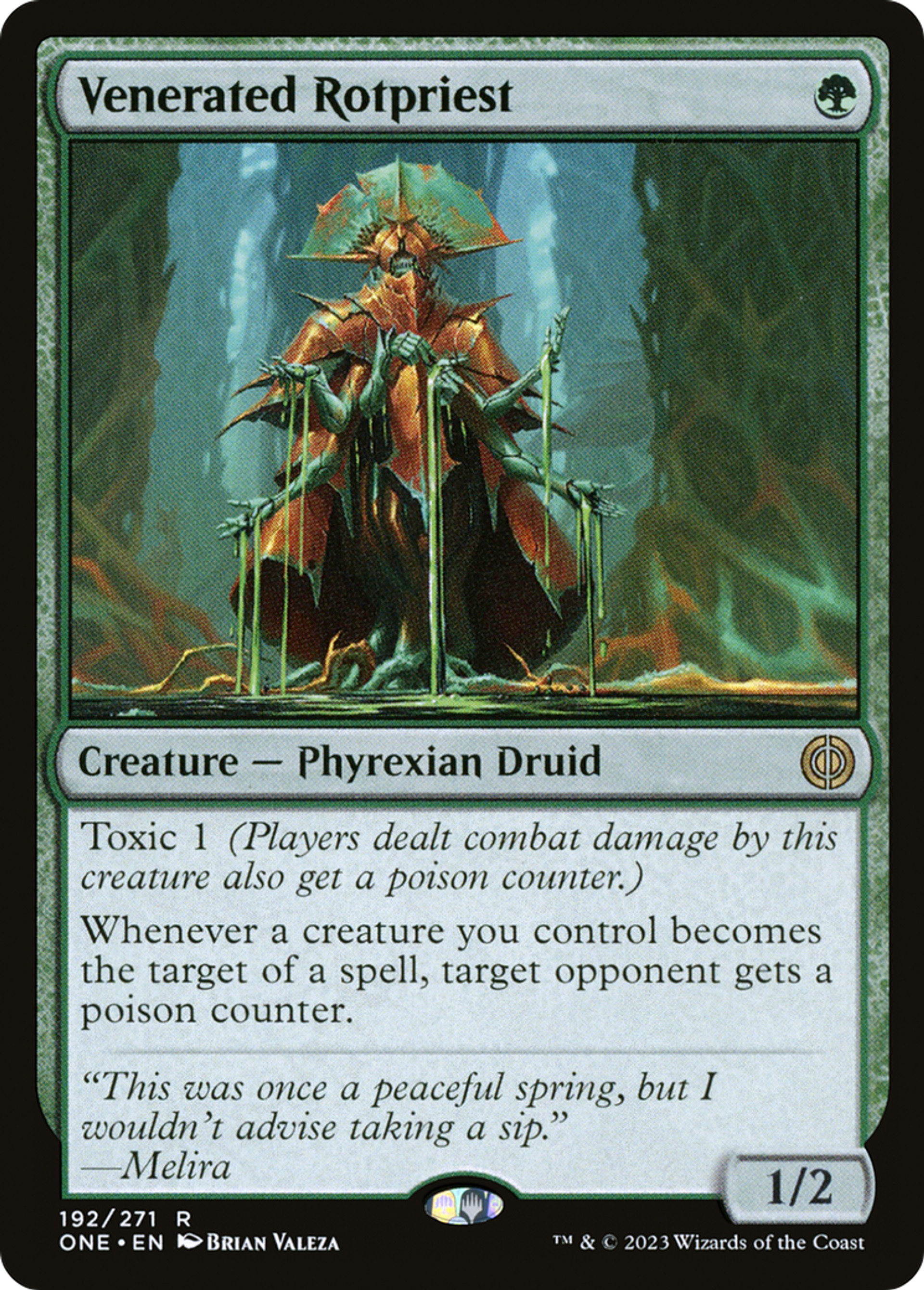 Prêtresse de putréfaction vénérée — Phyrexia: All Will Be One — Magic: The Gathering