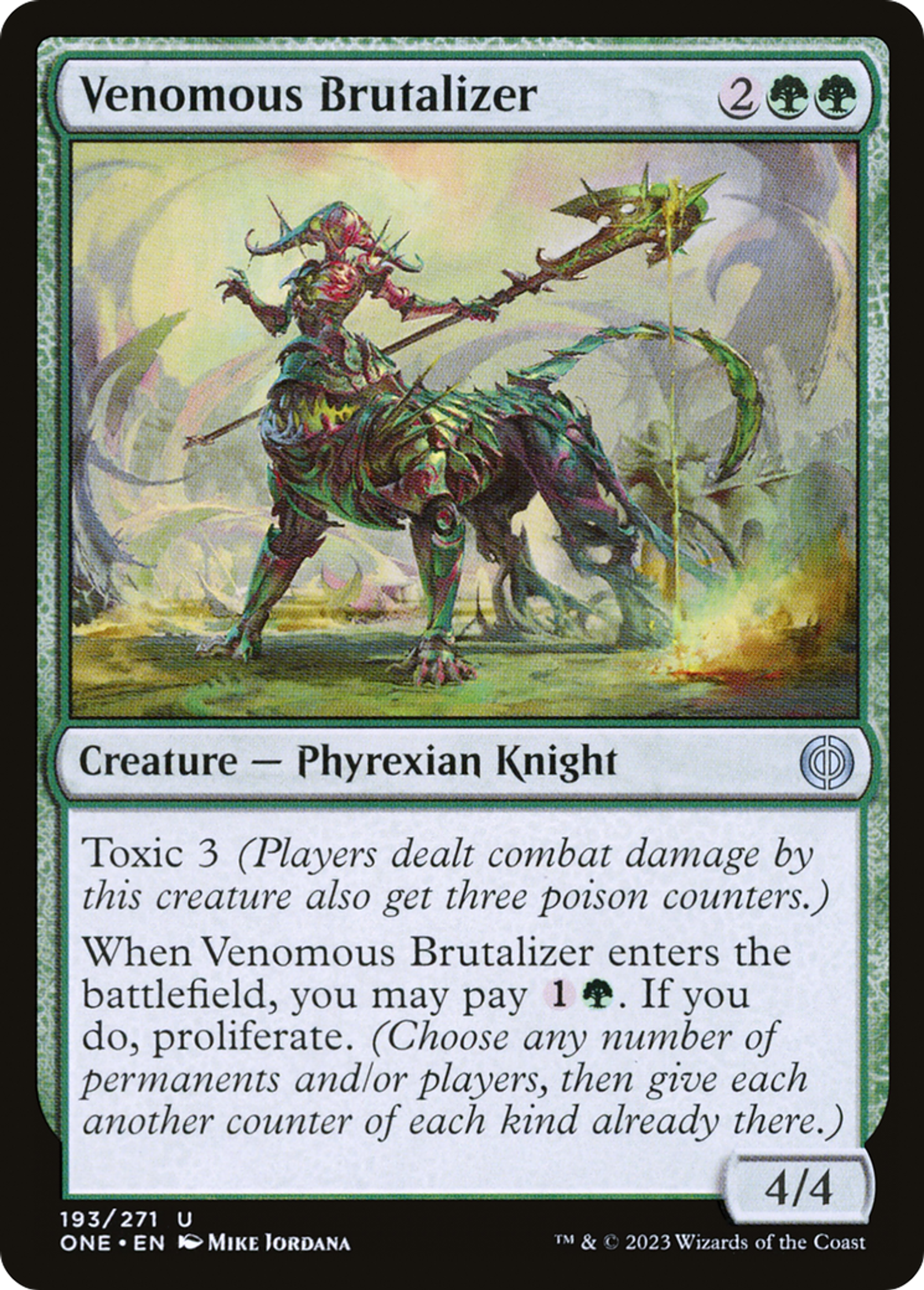 Brutaliseur venimeux — Phyrexia: All Will Be One — Magic: The Gathering