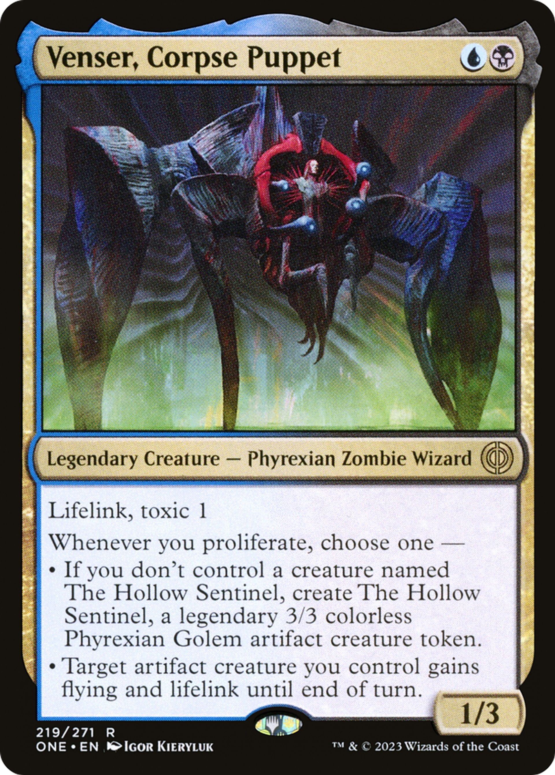 Venser, marionnette cadavre — Phyrexia: All Will Be One — Magic: The Gathering