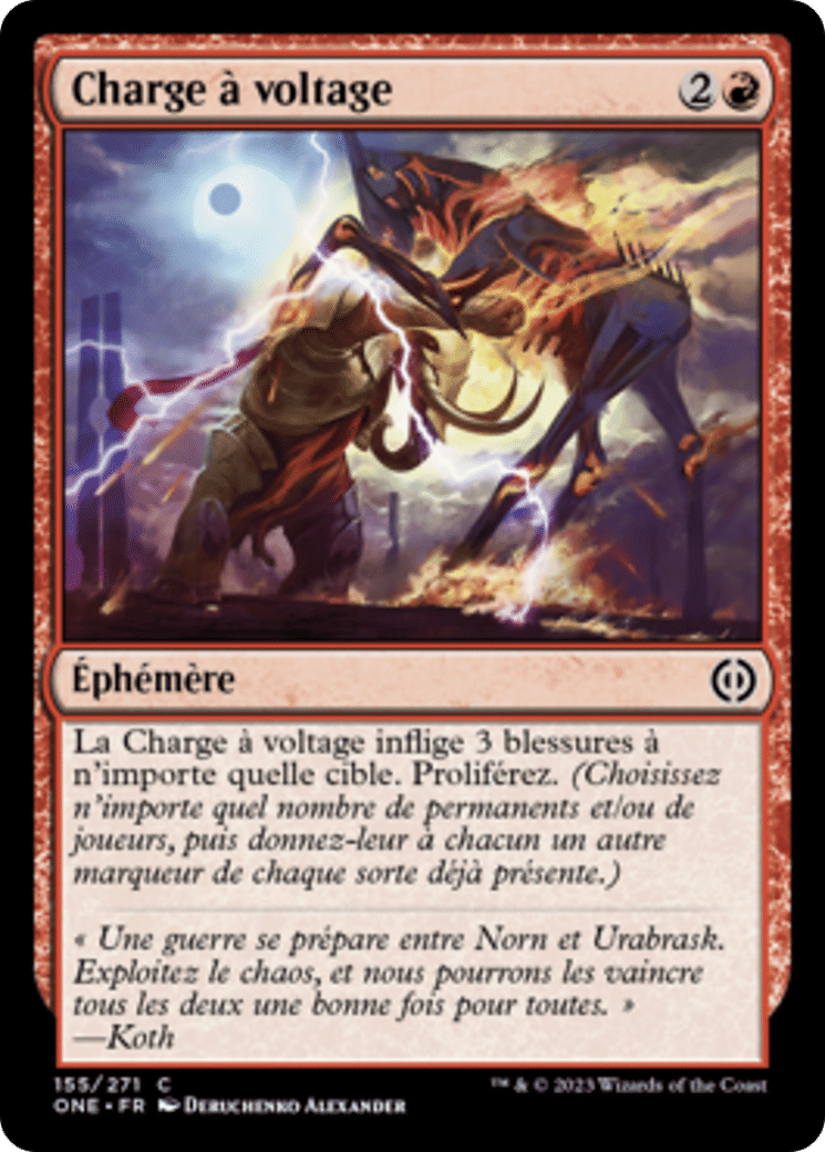Charge à voltage — Phyrexia: All Will Be One — Magic: The Gathering