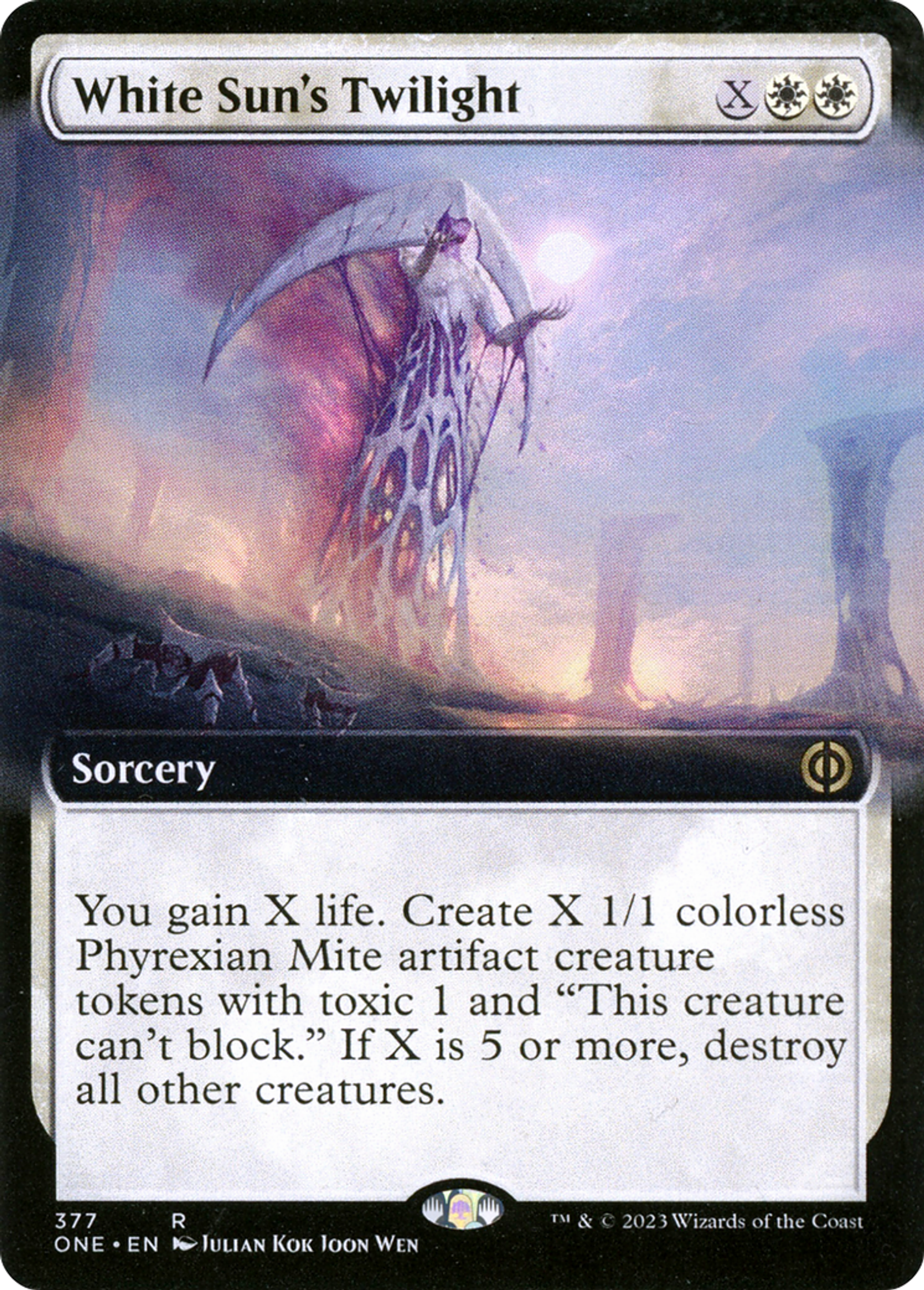 Crépuscule de Blancsoleil — Phyrexia: All Will Be One — Magic: The Gathering