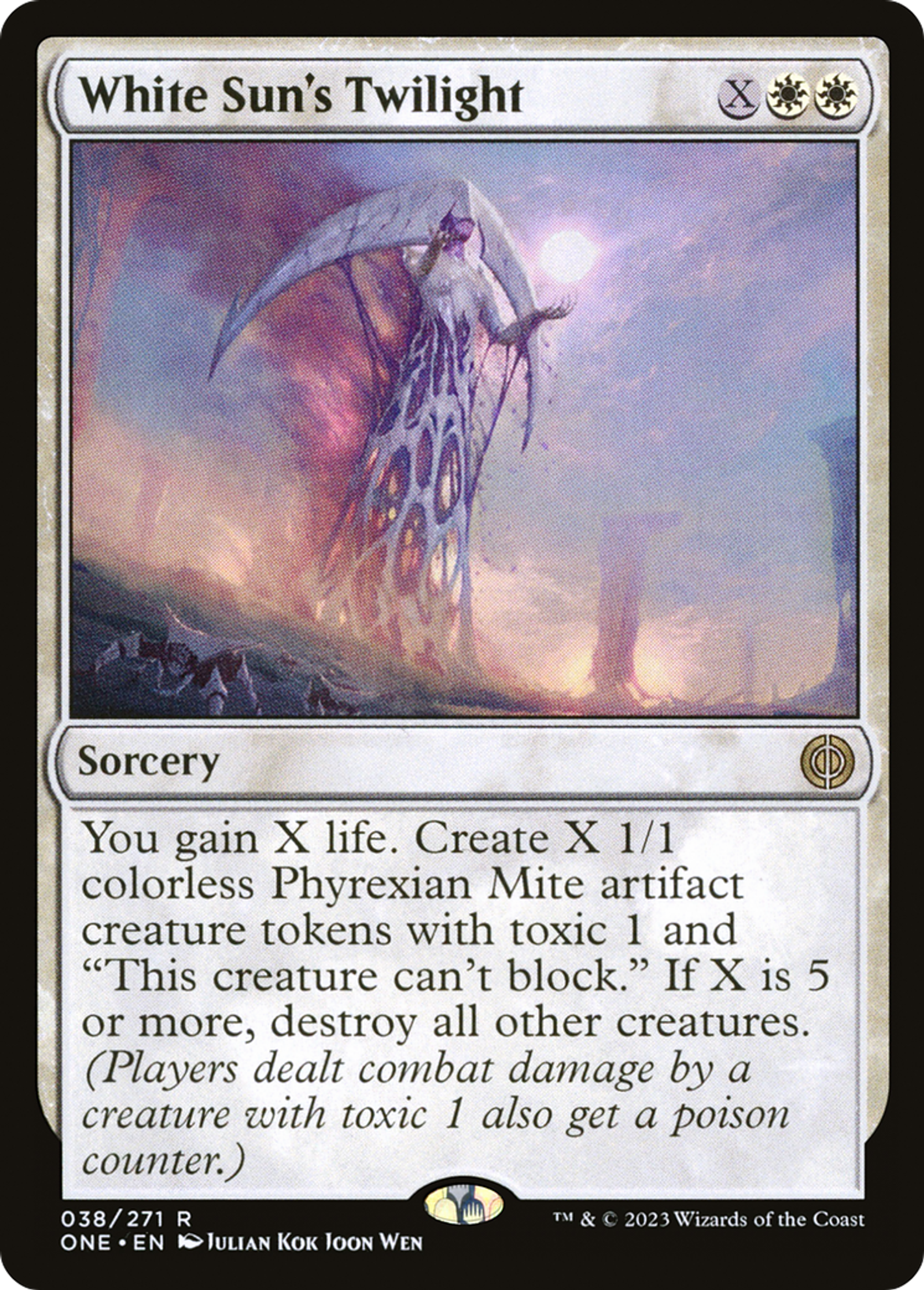 Crépuscule de Blancsoleil — Phyrexia: All Will Be One — Magic: The Gathering