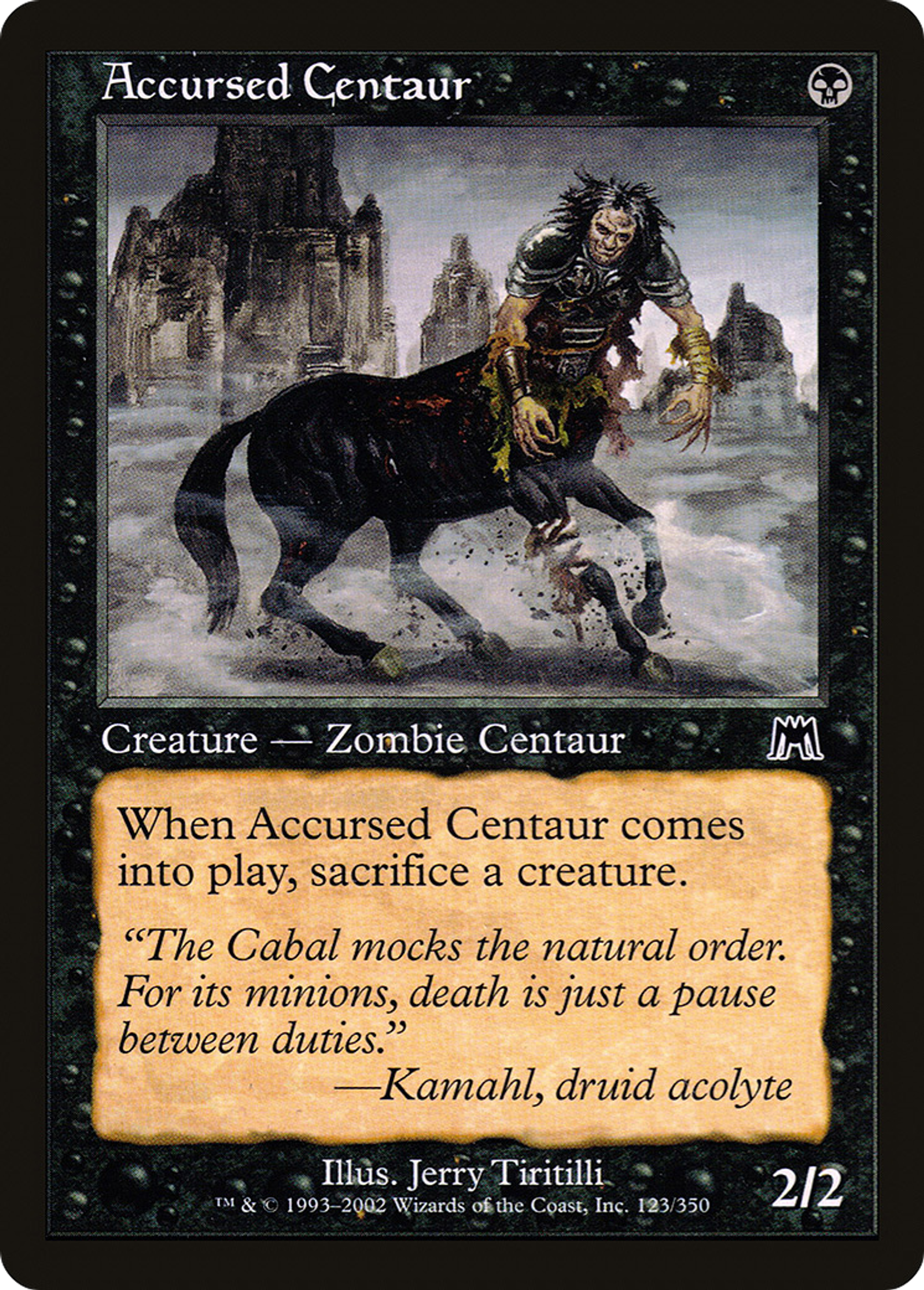 Centaure maudit — Onslaught — Magic: The Gathering