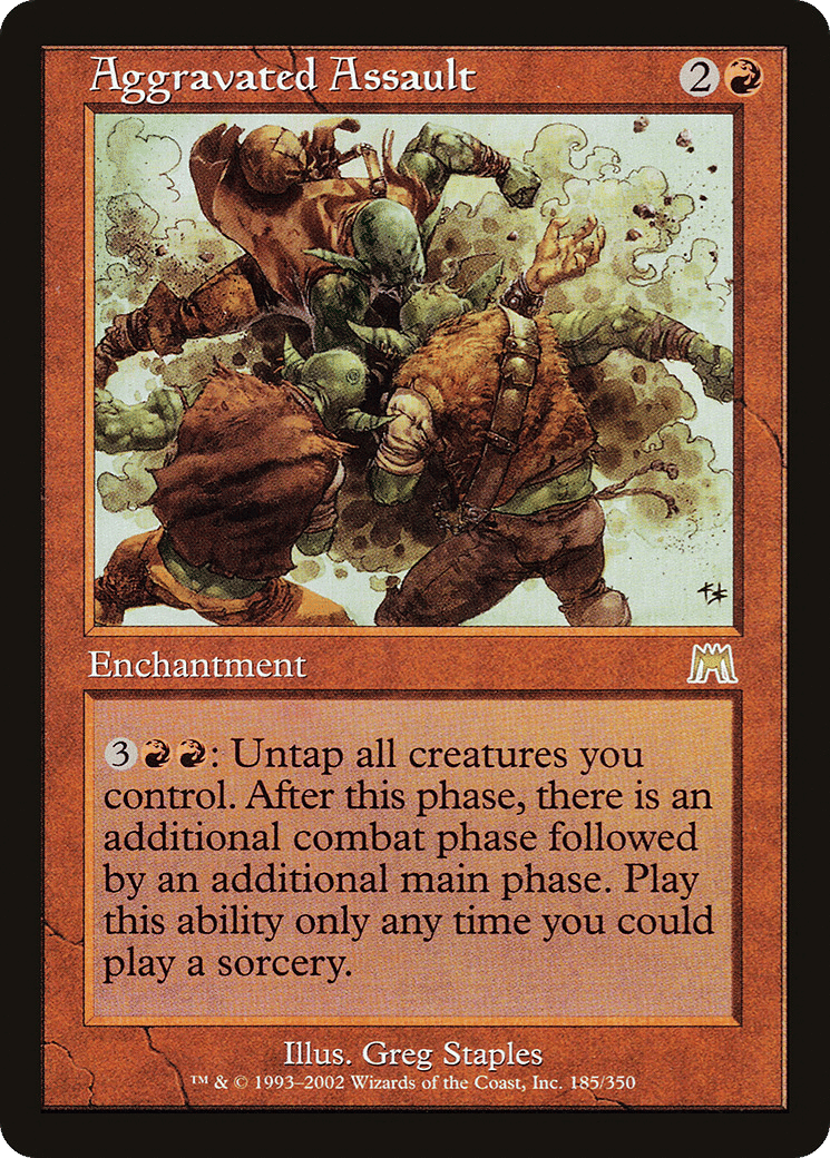 Aggravated Assault — Onslaught — Magic: The Gathering