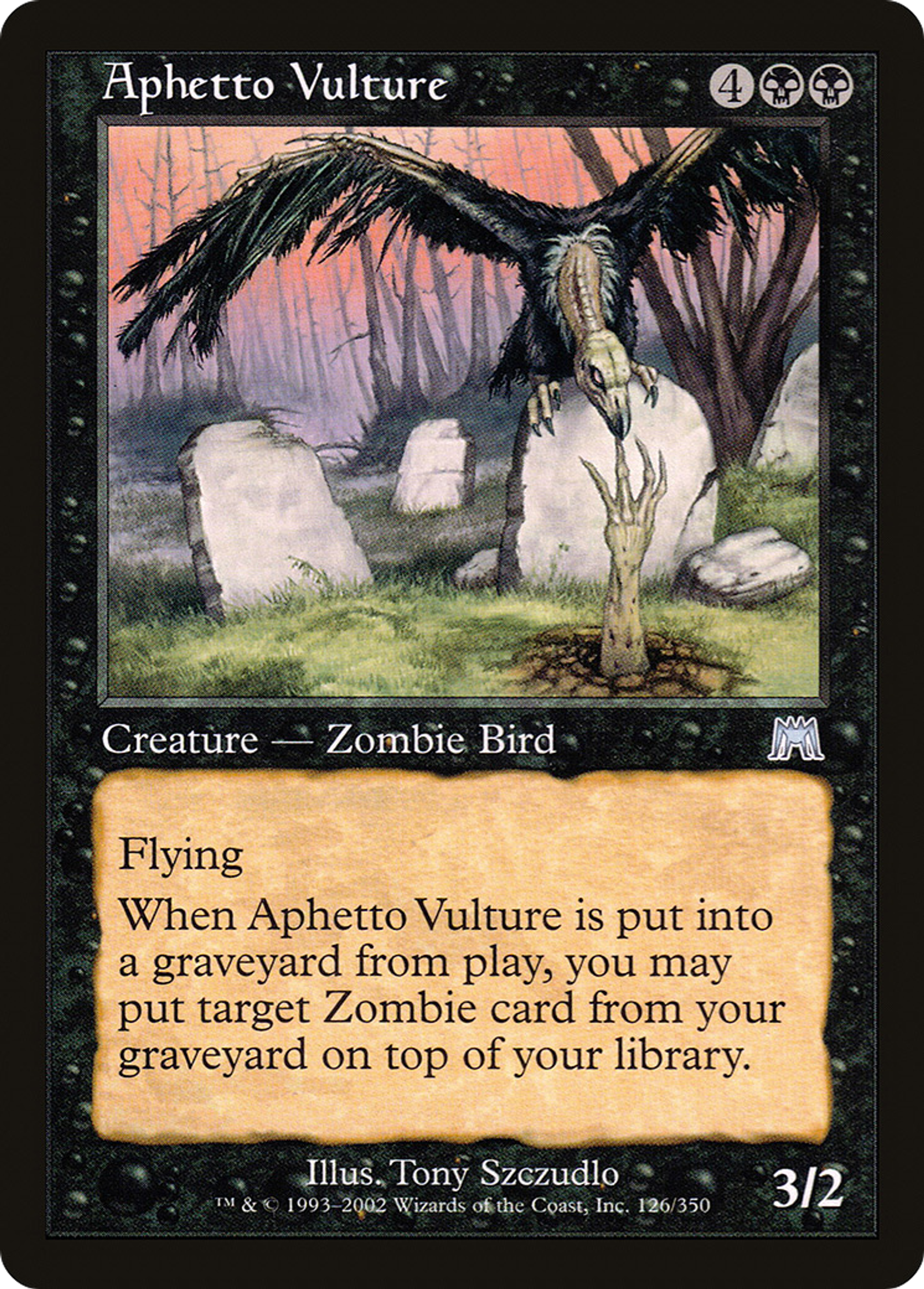 Vautour aphettien — Onslaught — Magic: The Gathering