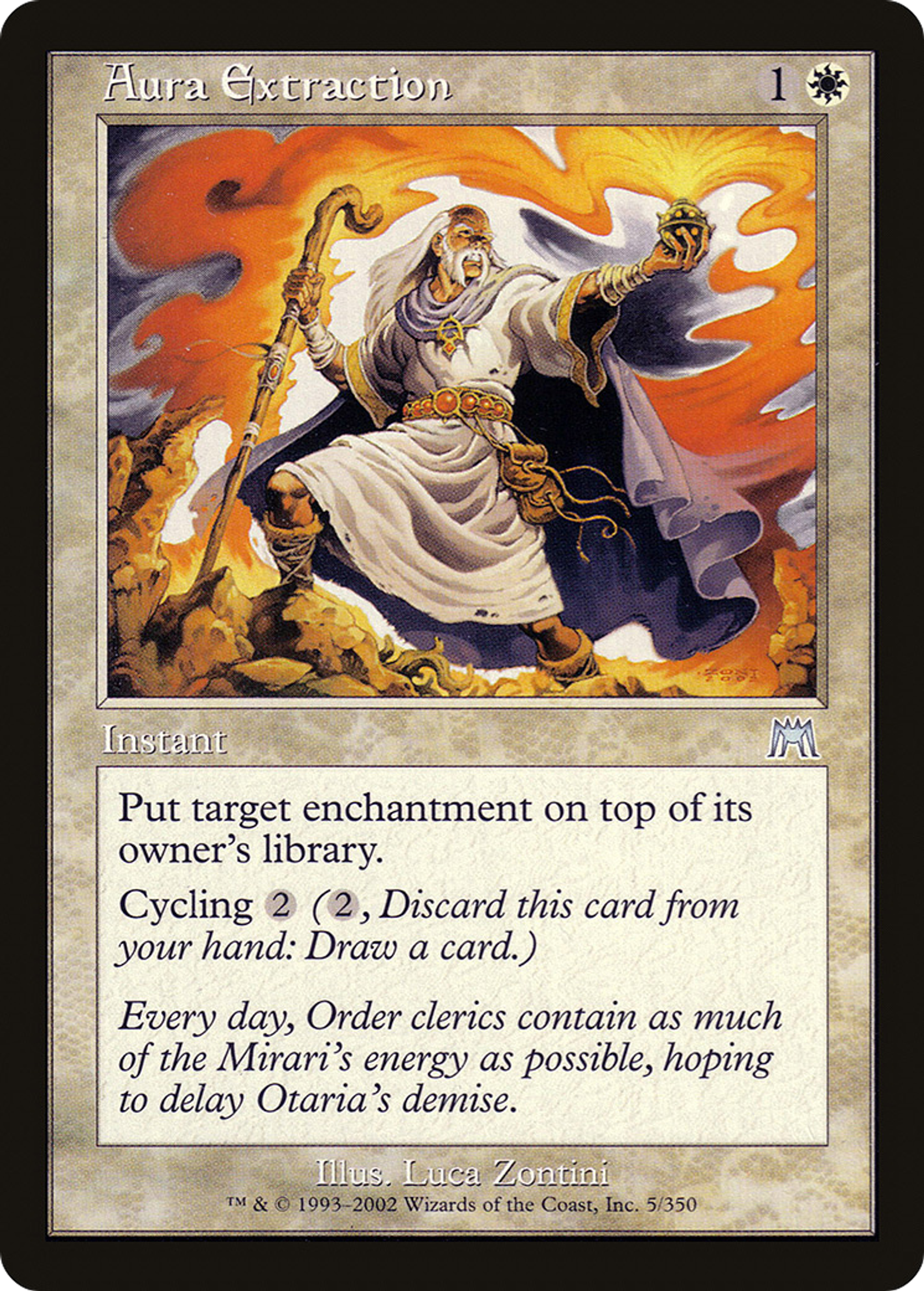 Extraction d'aura — Onslaught — Magic: The Gathering