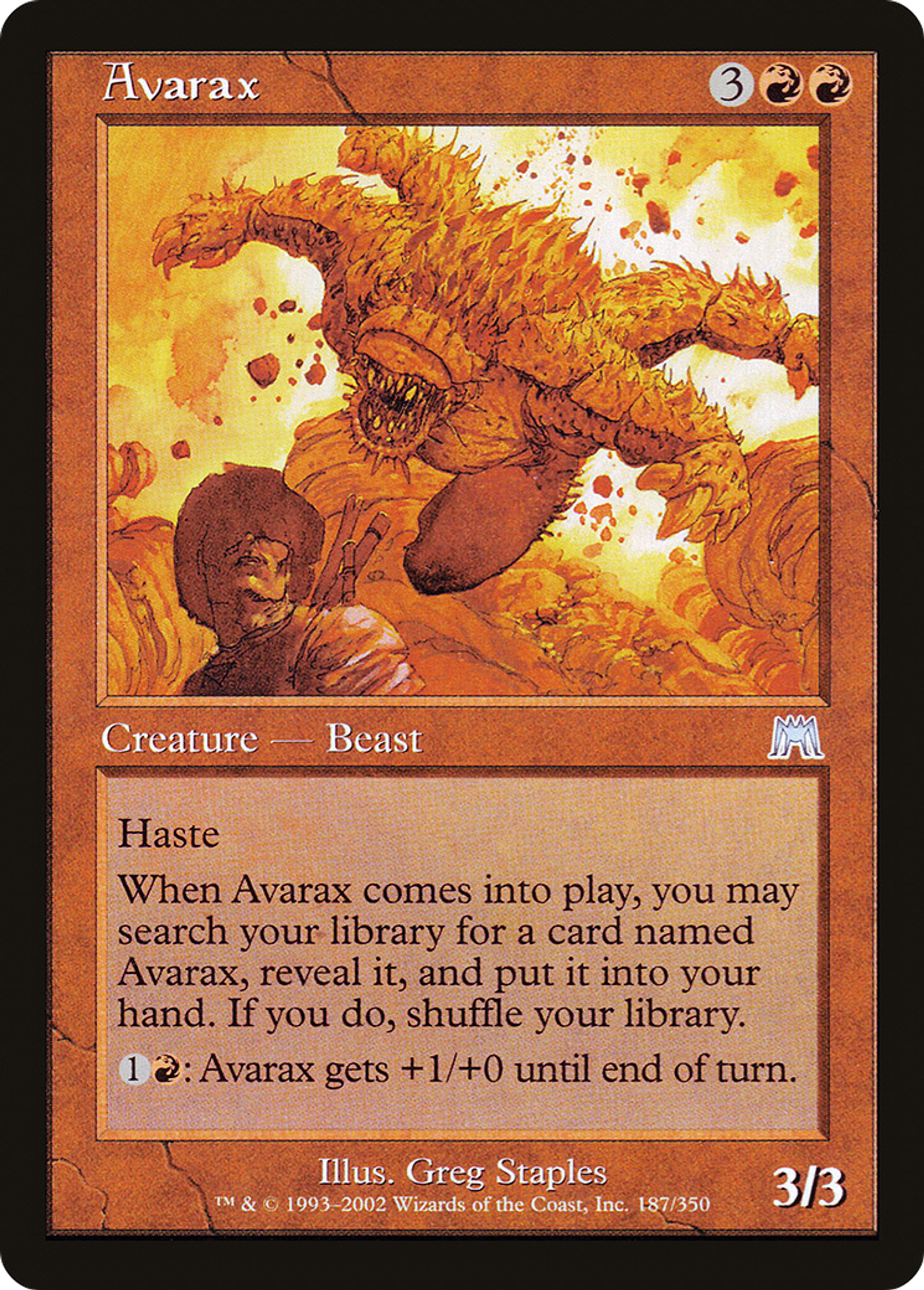 Avarax — Onslaught — Magic: The Gathering