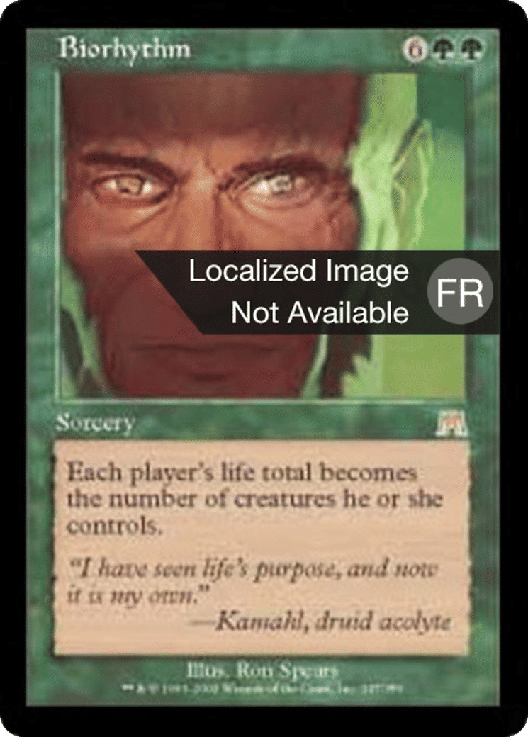 Biorythme — Onslaught — Magic: The Gathering