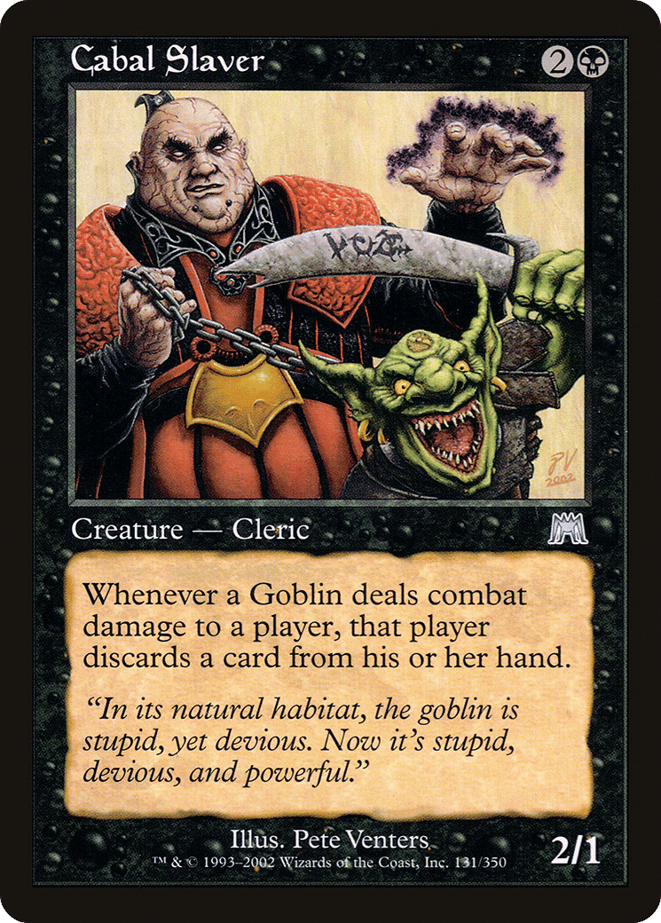 Cabal Slaver — Onslaught — Magic: The Gathering
