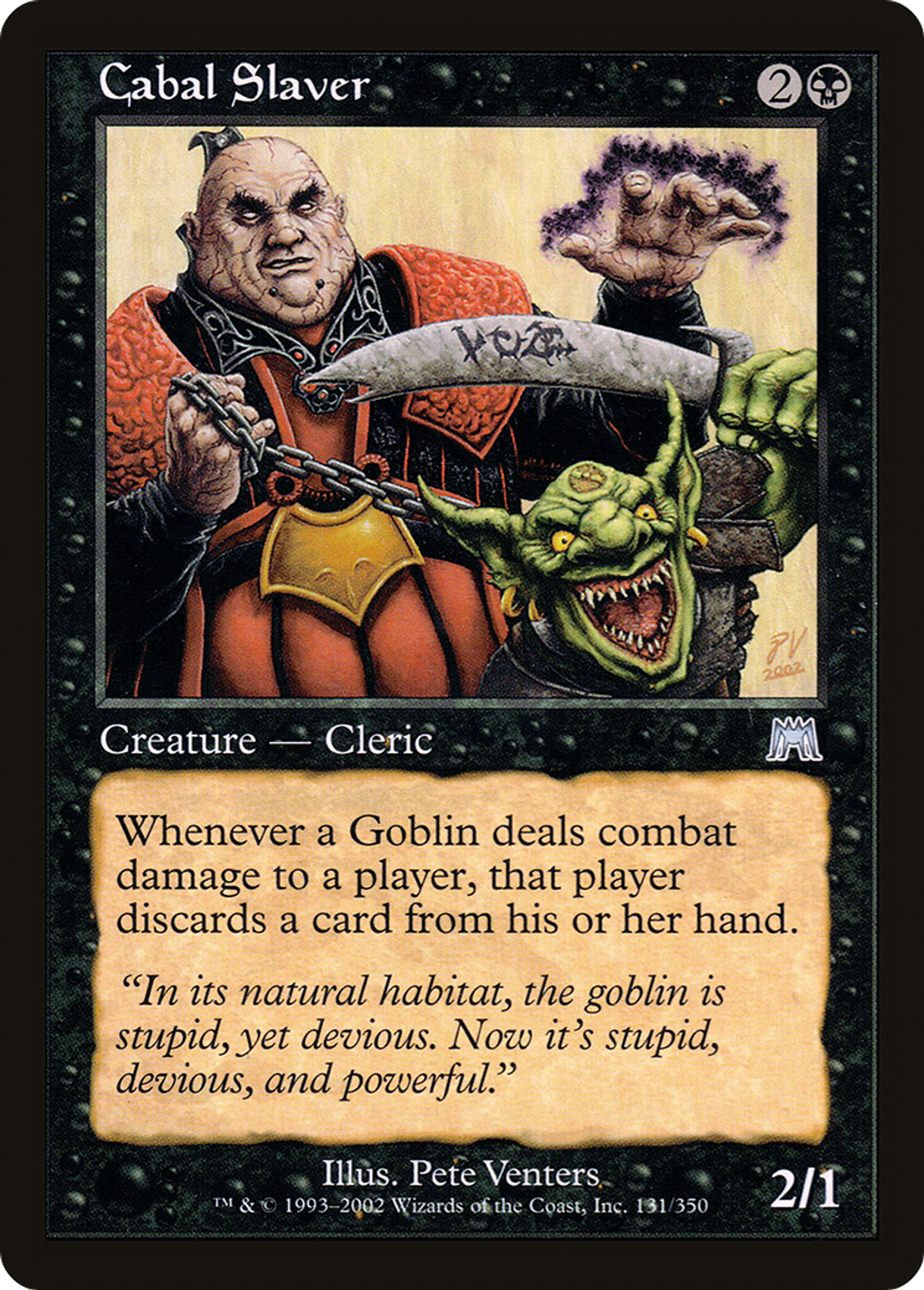Esclavagiste de la Coterie — Onslaught — Magic: The Gathering
