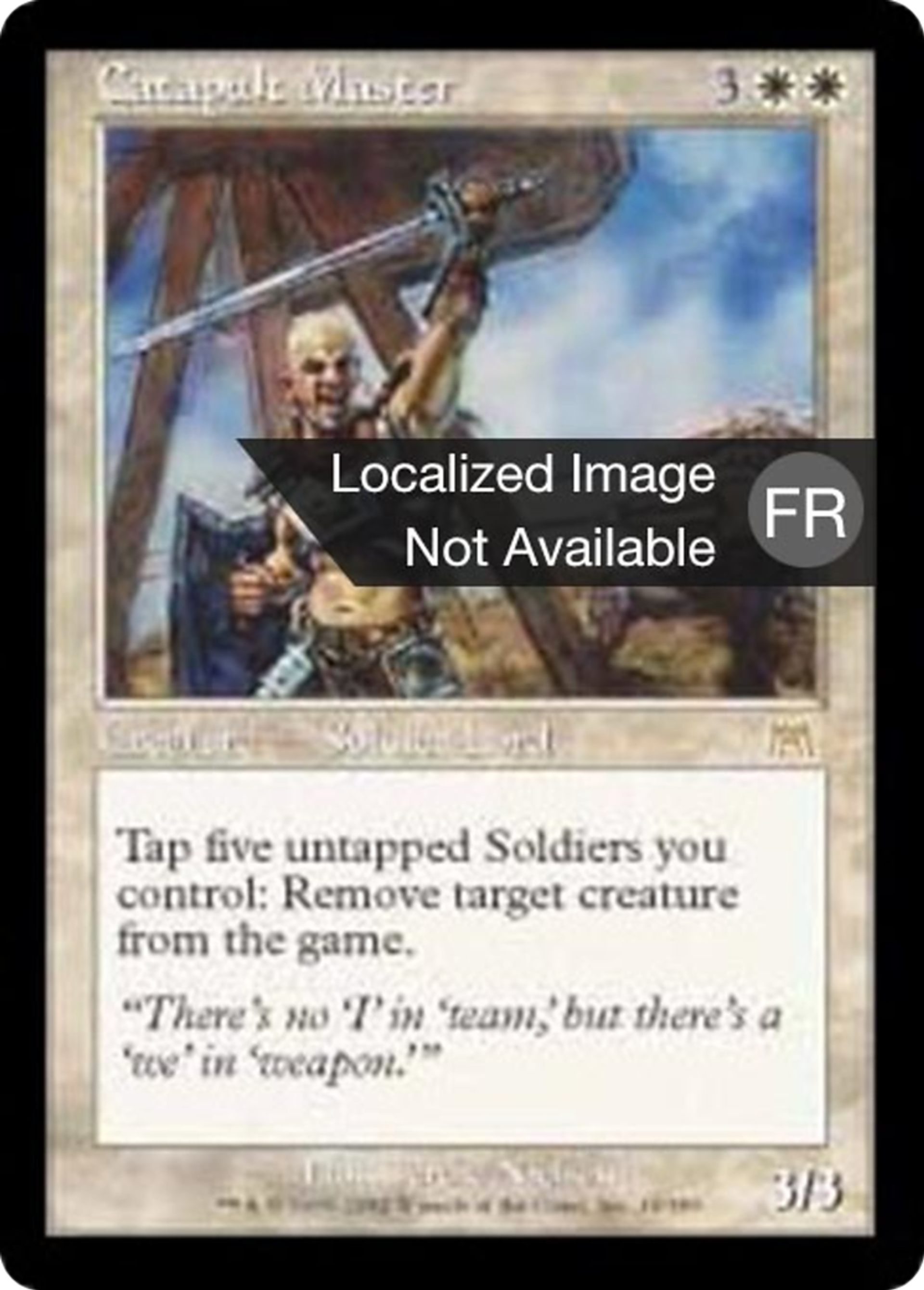Maître des catapultes — Onslaught — Magic: The Gathering
