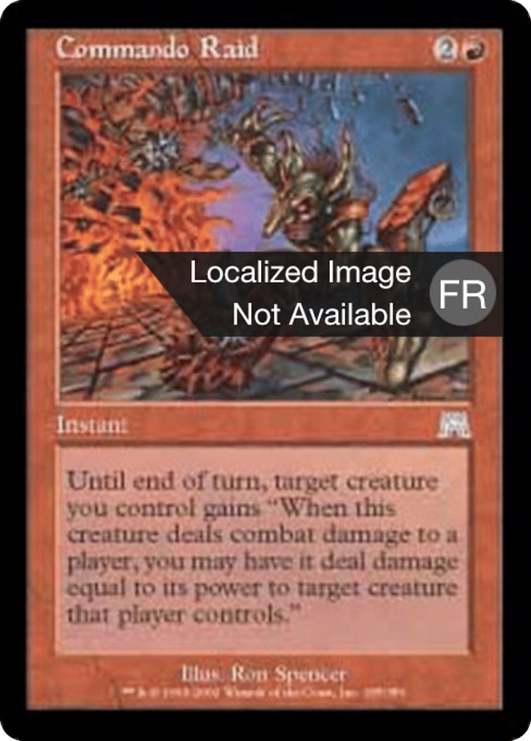 Raid commando — Onslaught — Magic: The Gathering