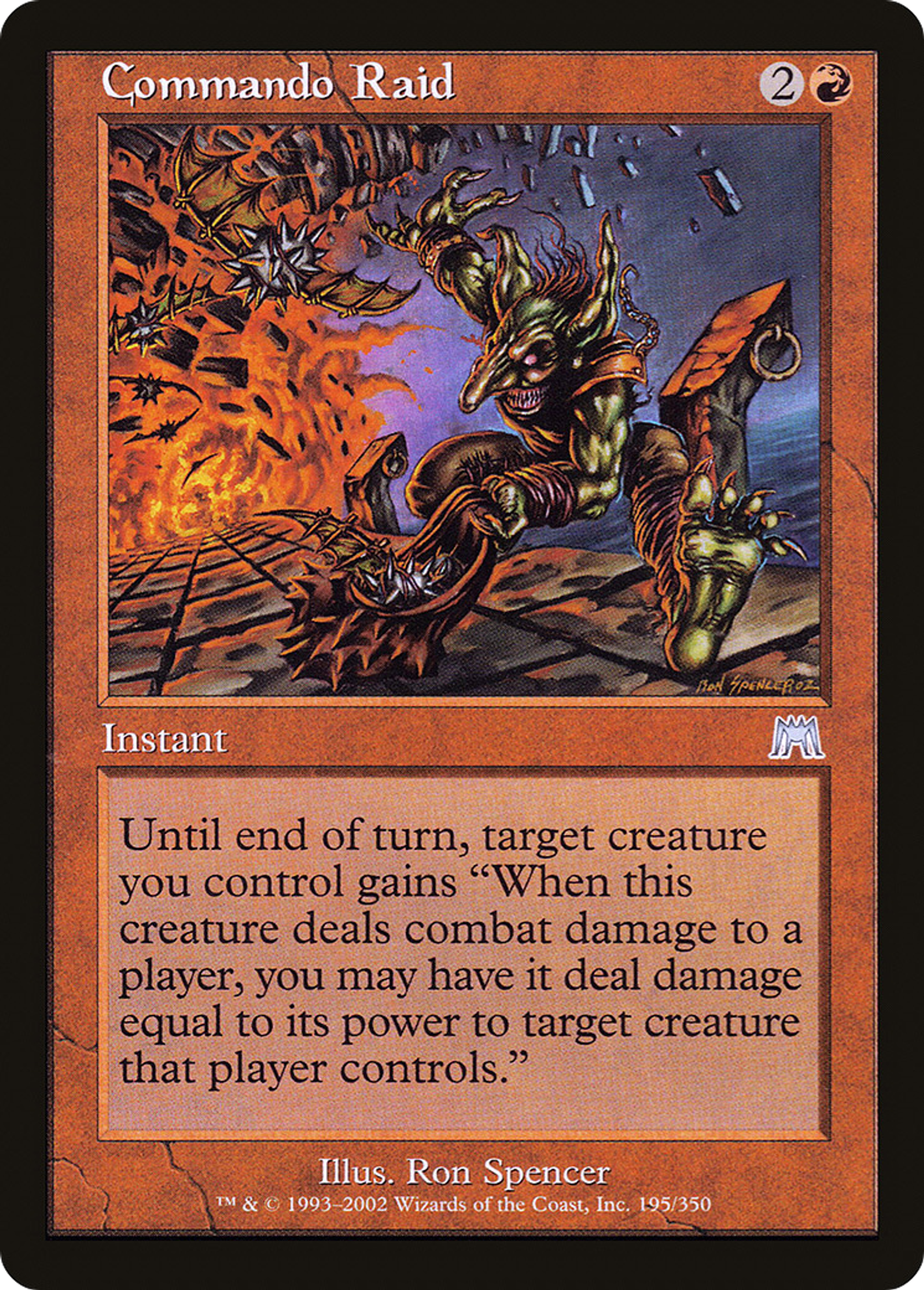 Raid commando — Onslaught — Magic: The Gathering