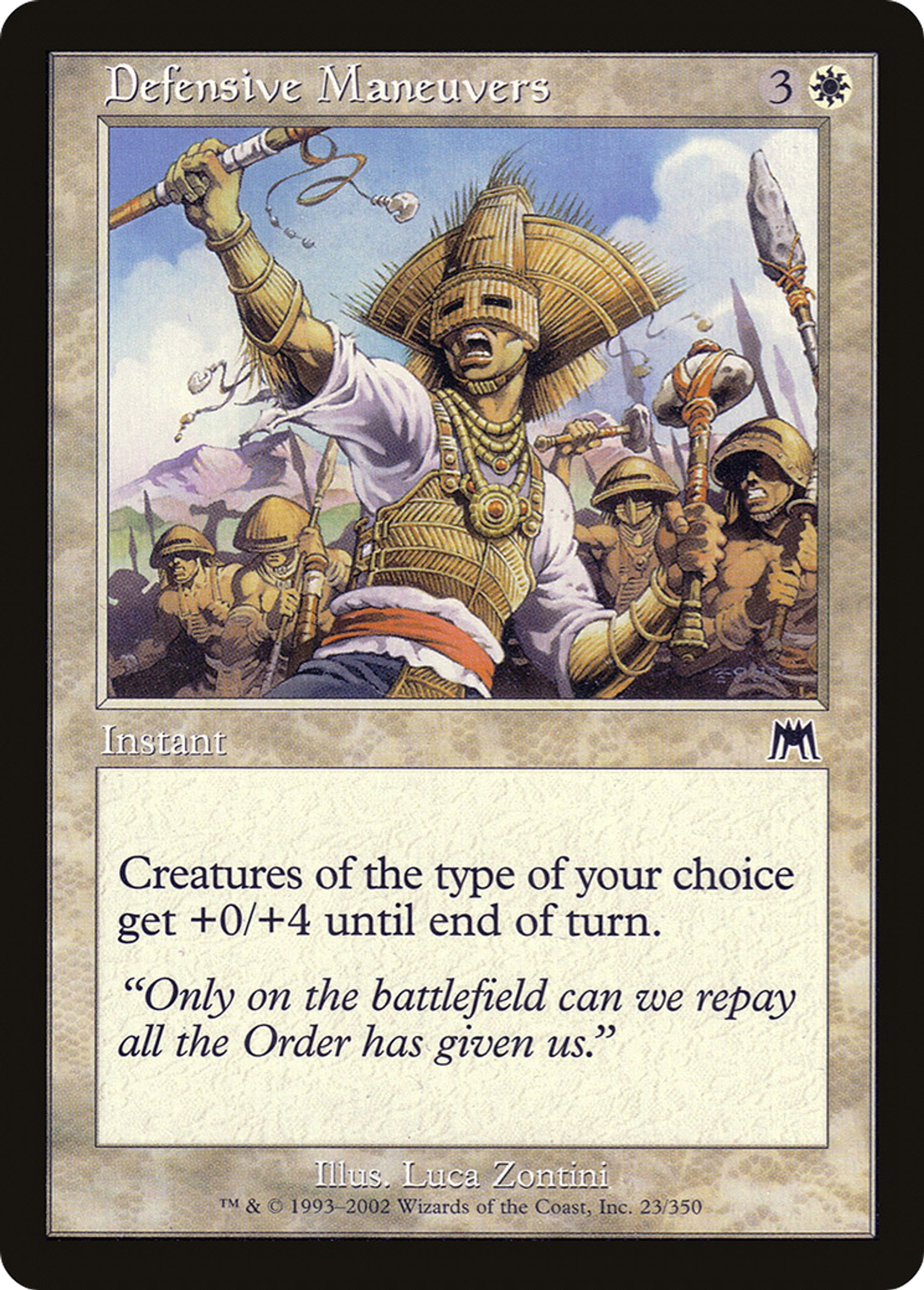 Manœuvres défensives — Onslaught — Magic: The Gathering