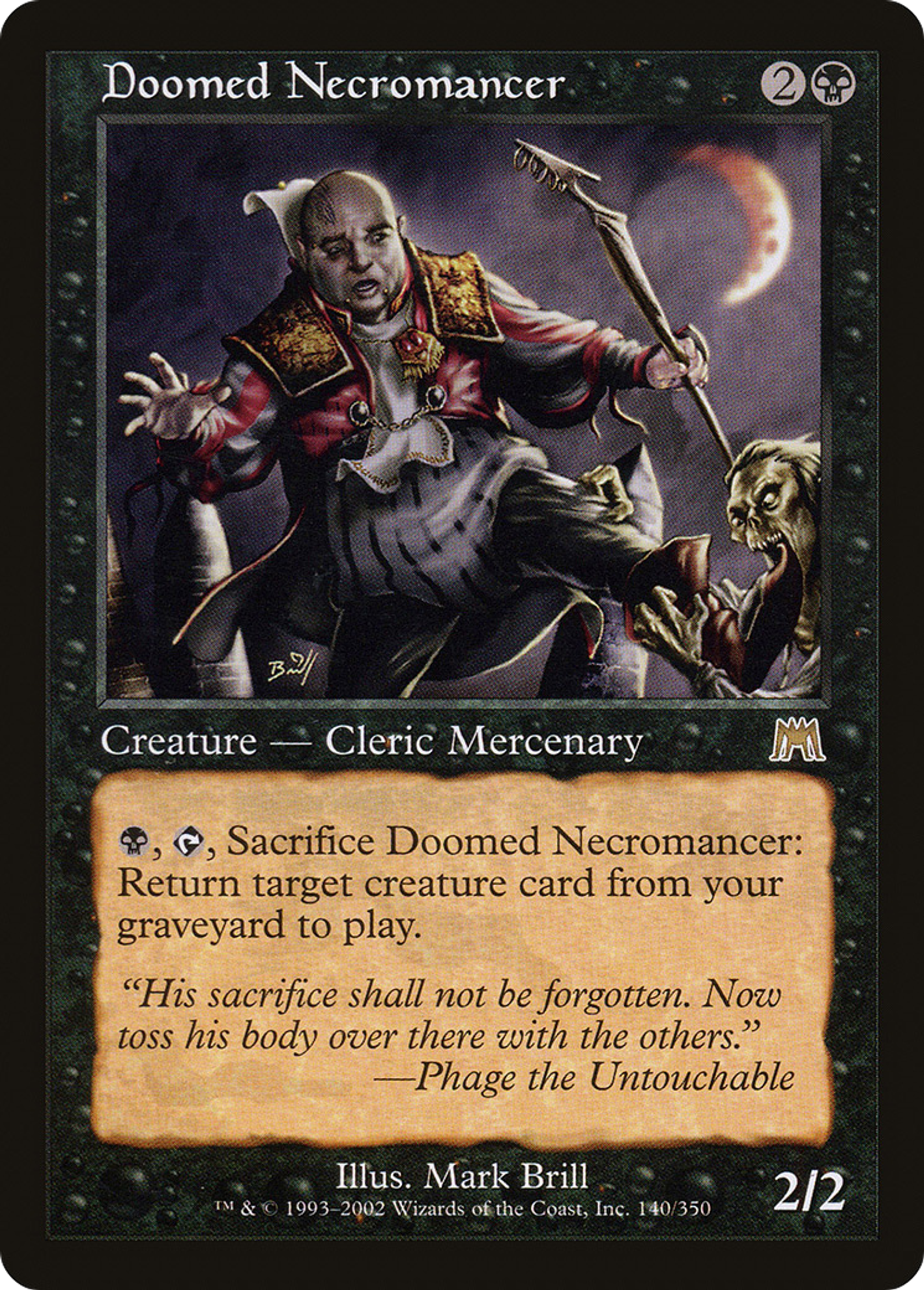 Nécromancien condamné — Onslaught — Magic: The Gathering