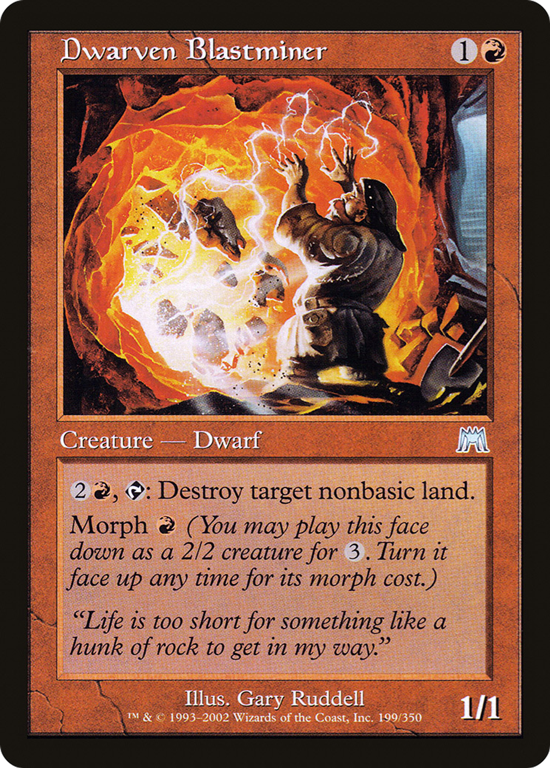 Dwarven Blastminer — Onslaught — Magic: The Gathering