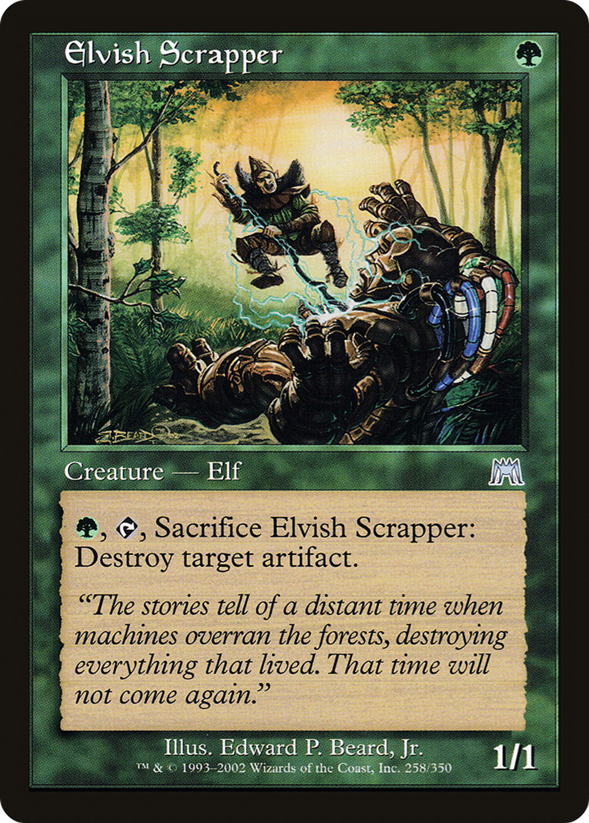 Ferrailleur elfe — Onslaught — Magic: The Gathering