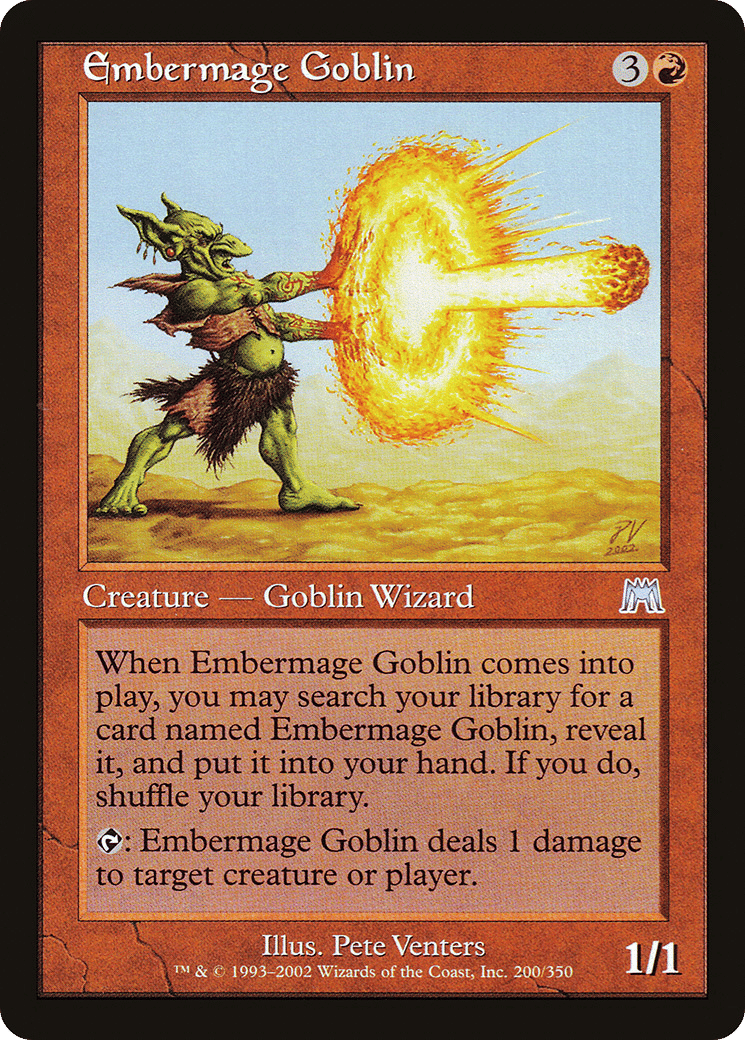 Embermage Goblin — Onslaught — Magic: The Gathering