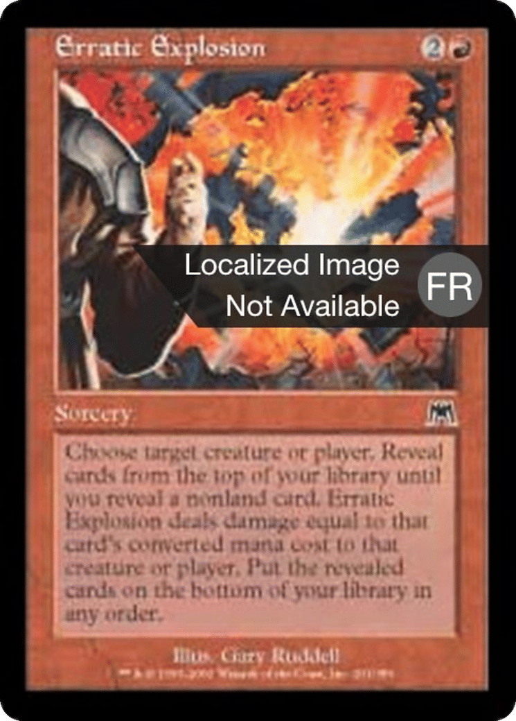 Explosion imprévisible — Onslaught — Magic: The Gathering
