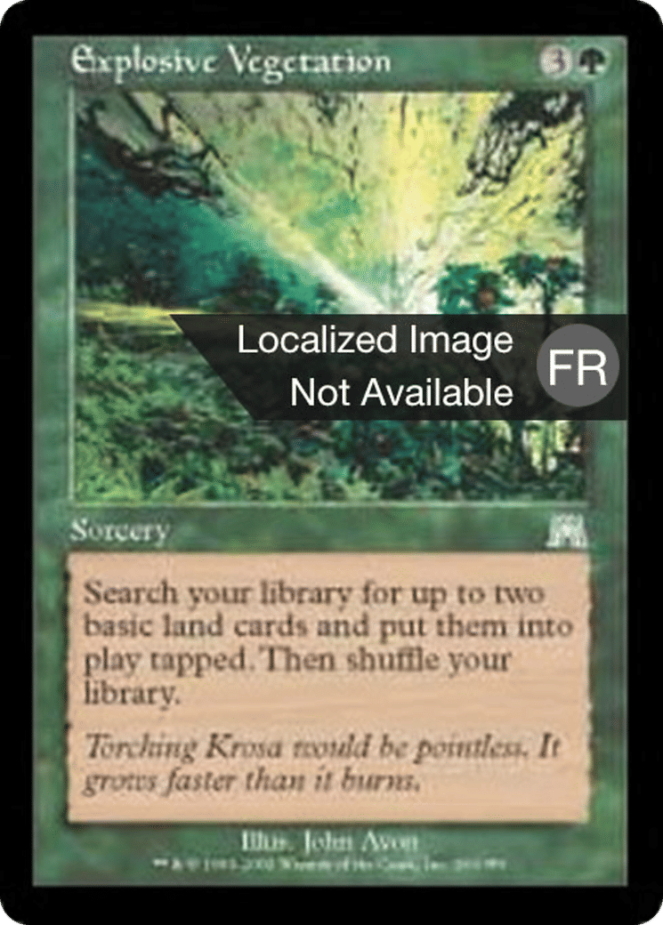 Végétation explosive — Onslaught — Magic: The Gathering