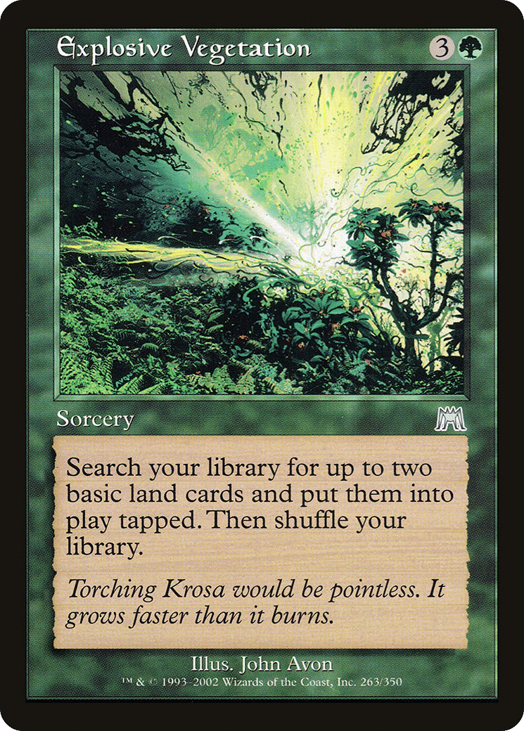 Explosive Vegetation — Onslaught — Magic: The Gathering