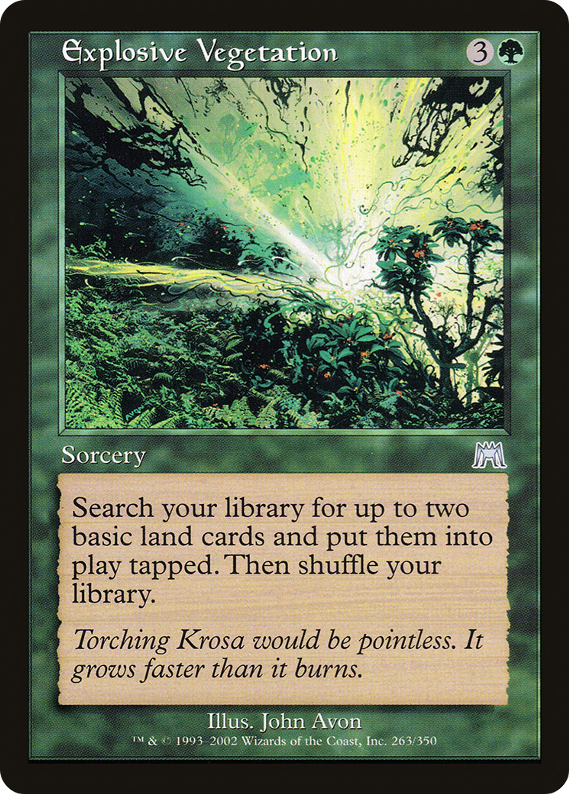 Explosive Vegetation — Onslaught — Magic: The Gathering