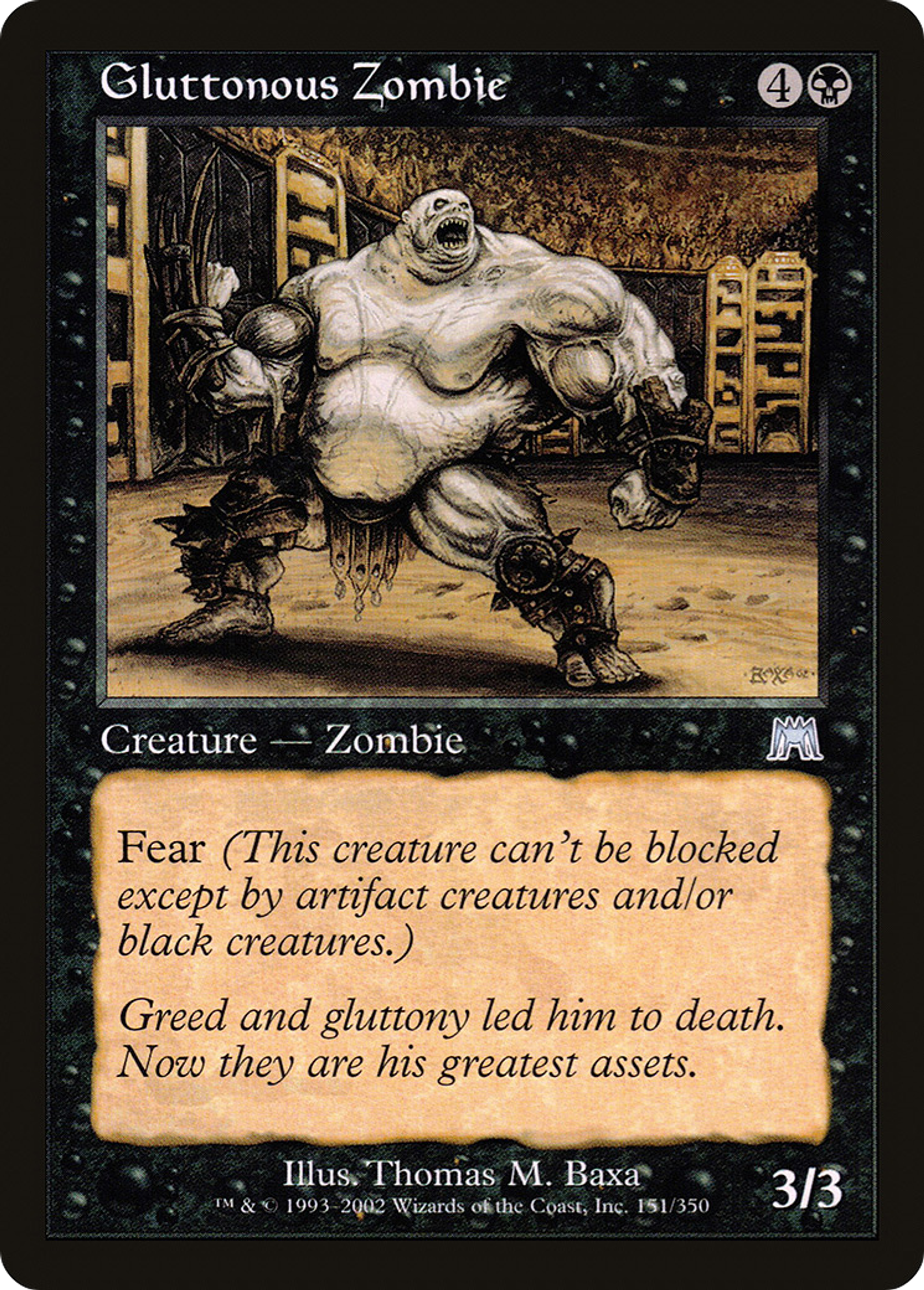 Zombie glouton — Onslaught — Magic: The Gathering