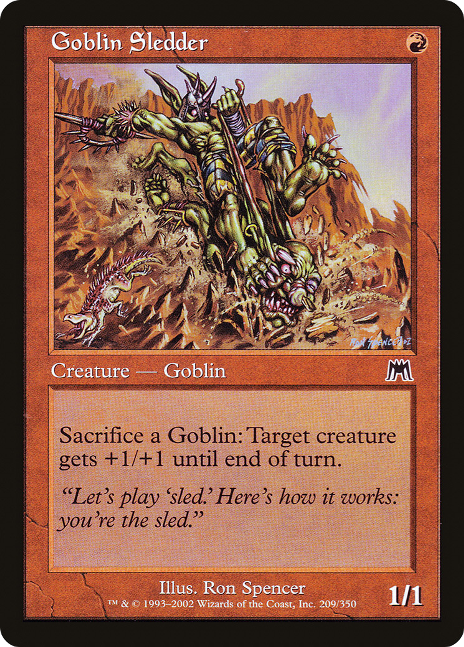 Goblin Sledder — Onslaught — Magic: The Gathering