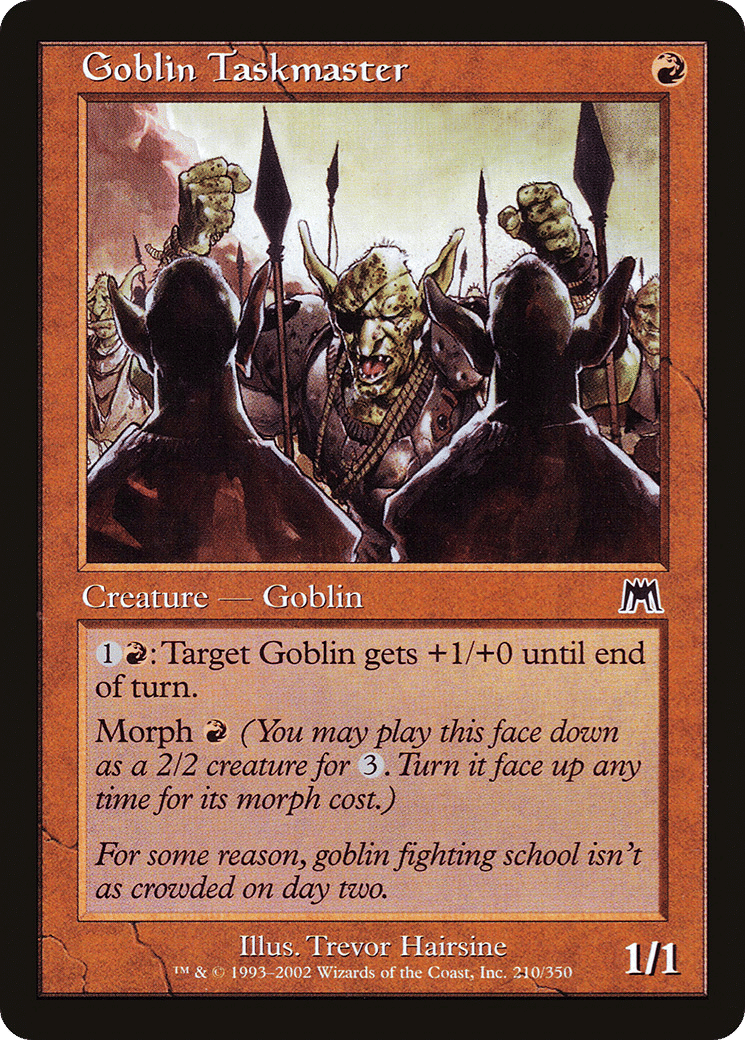 Goblin Taskmaster — Onslaught — Magic: The Gathering