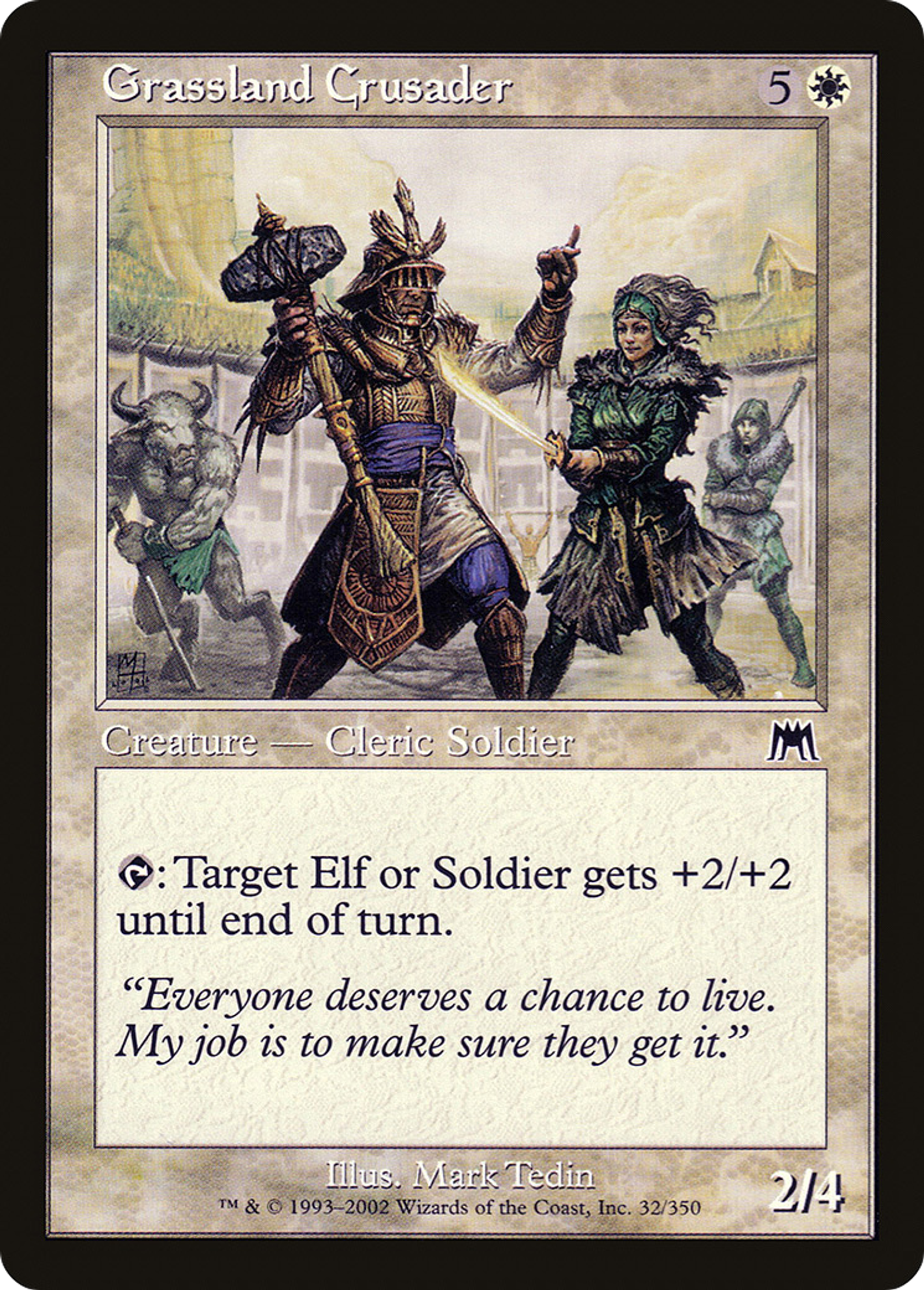 Guerrier sacré des herbages — Onslaught — Magic: The Gathering