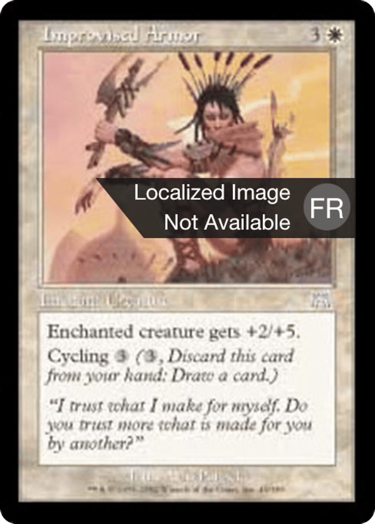 Armure improvisée — Onslaught — Magic: The Gathering