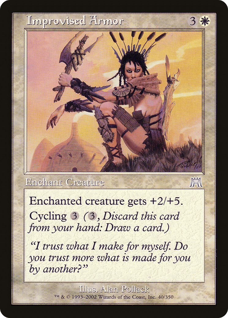 Improvised Armor — Onslaught — Magic: The Gathering