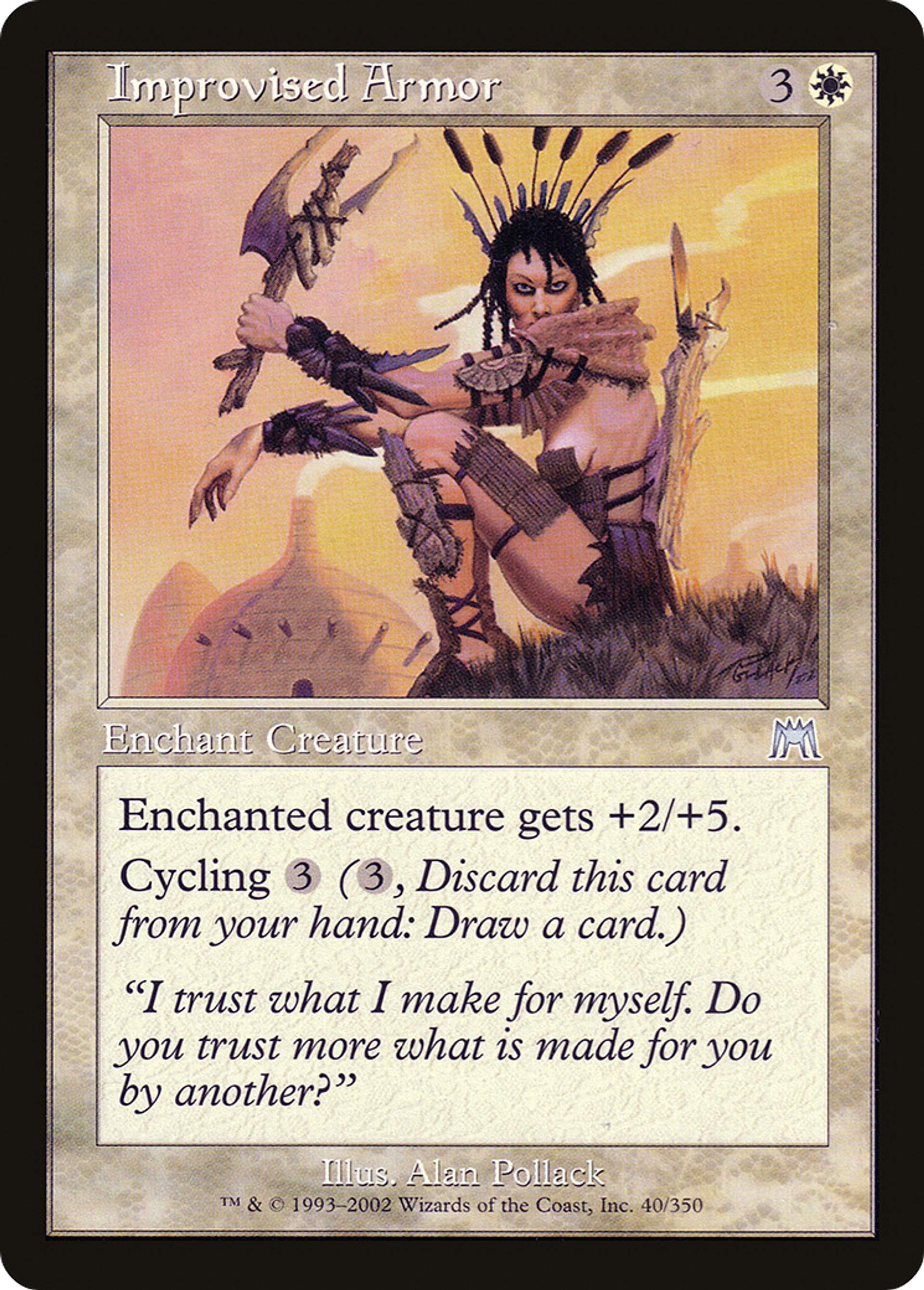 Armure improvisée — Onslaught — Magic: The Gathering
