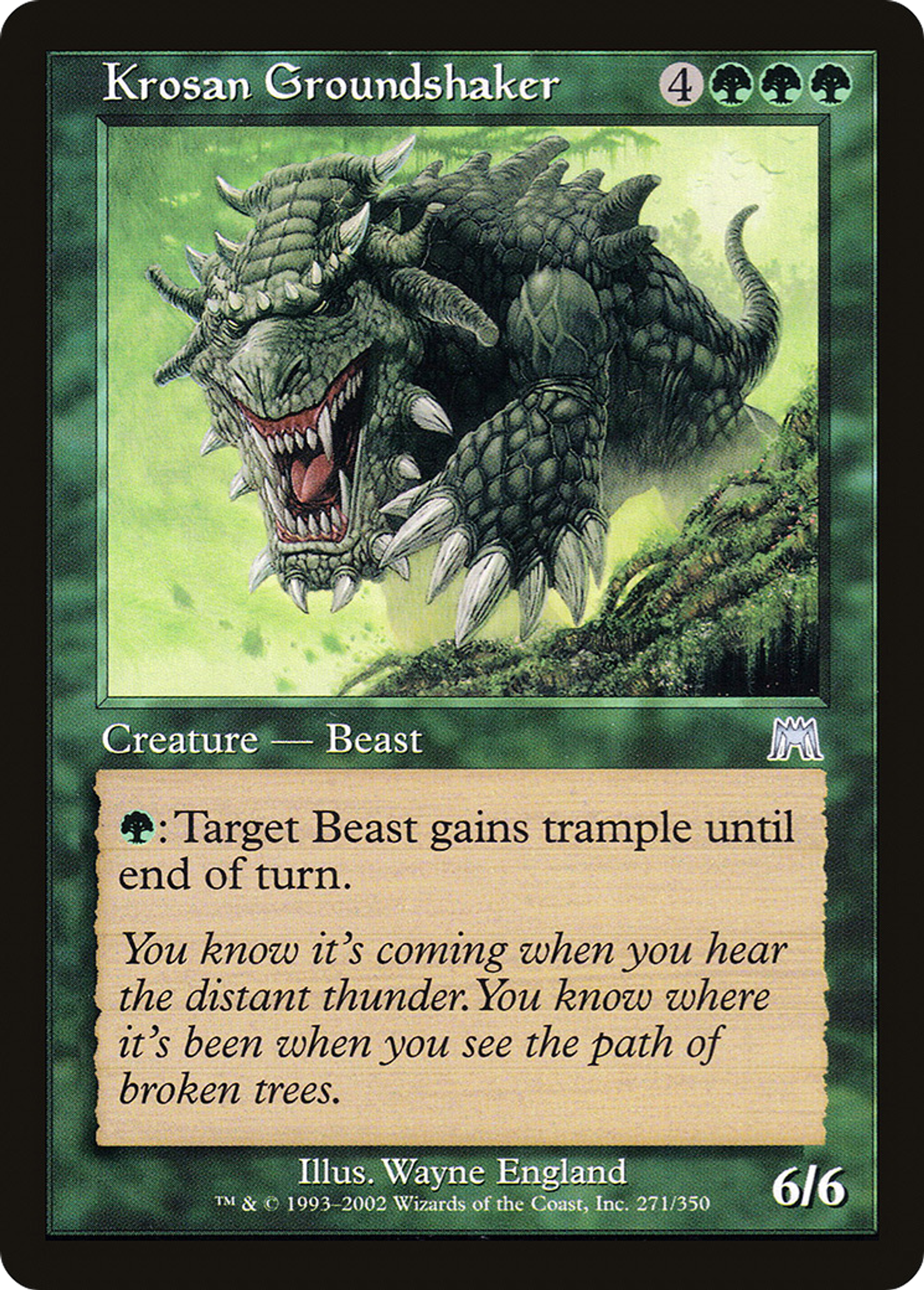 Trembleterre krosian — Onslaught — Magic: The Gathering