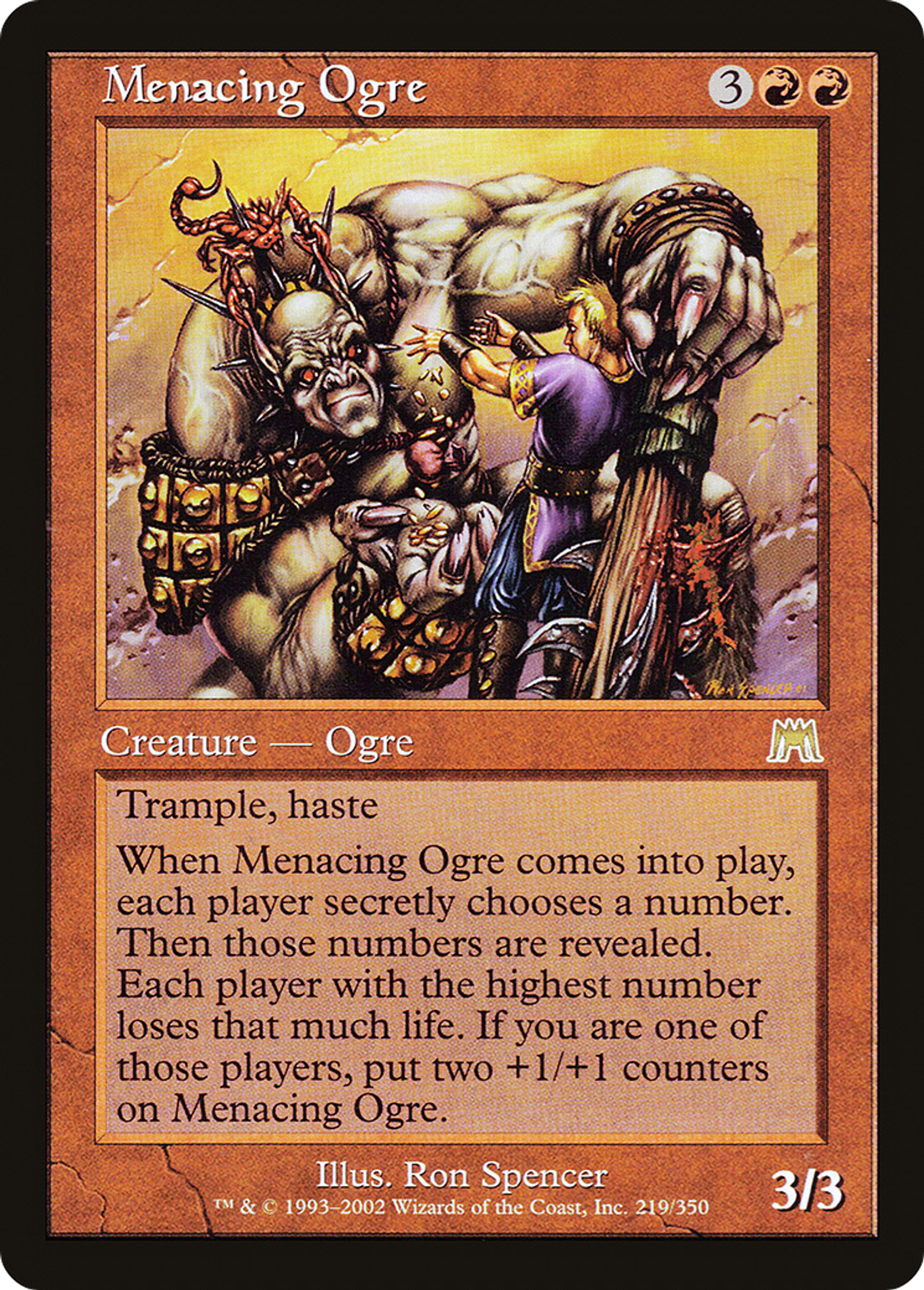 Ogre menaçant — Onslaught — Magic: The Gathering