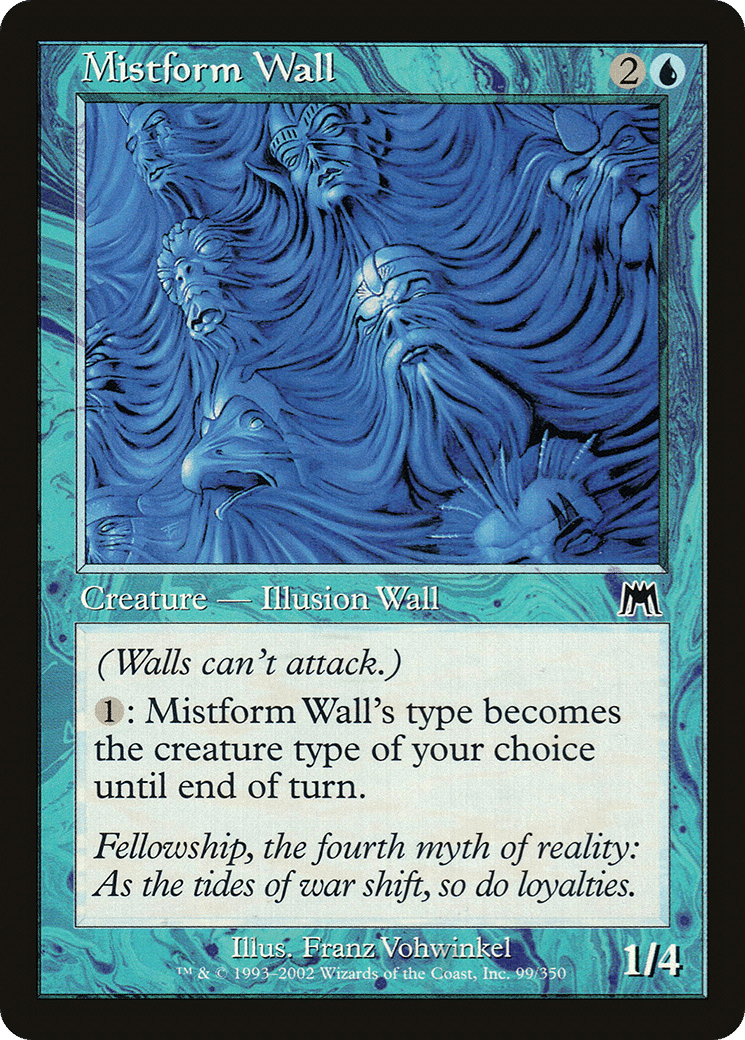 Mistform Wall — Onslaught — Magic: The Gathering