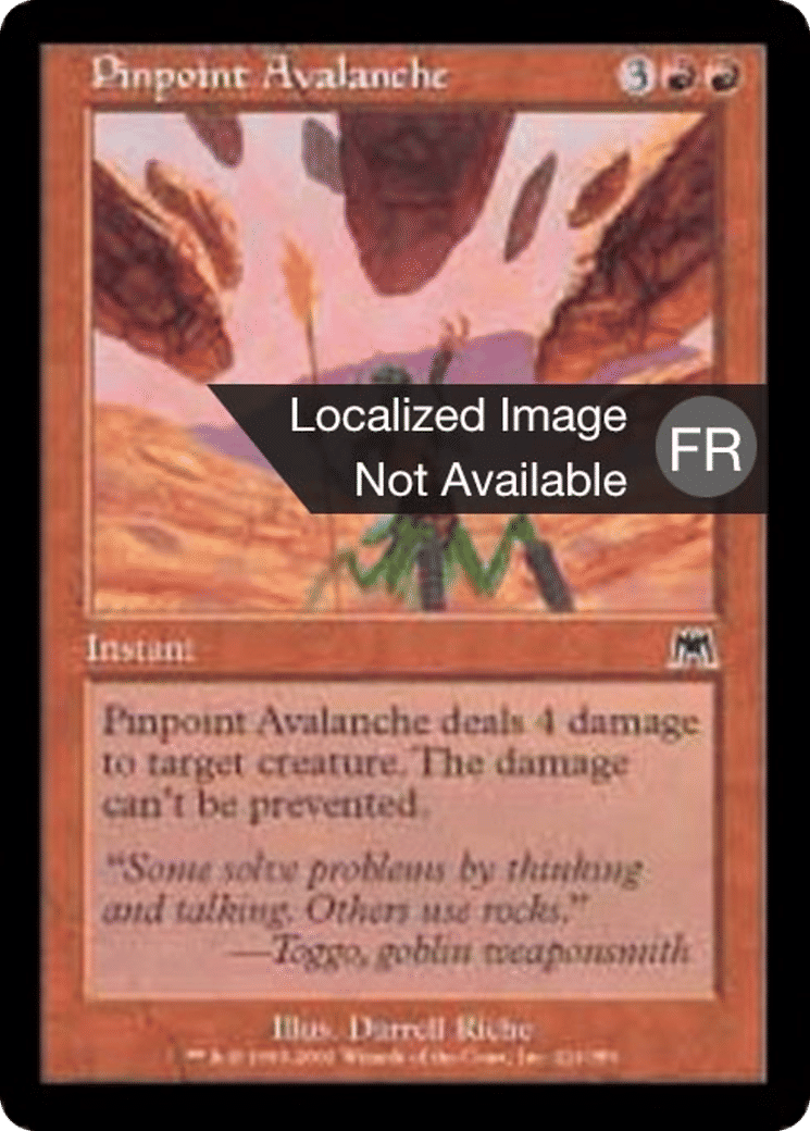Avalanche de précision — Onslaught — Magic: The Gathering