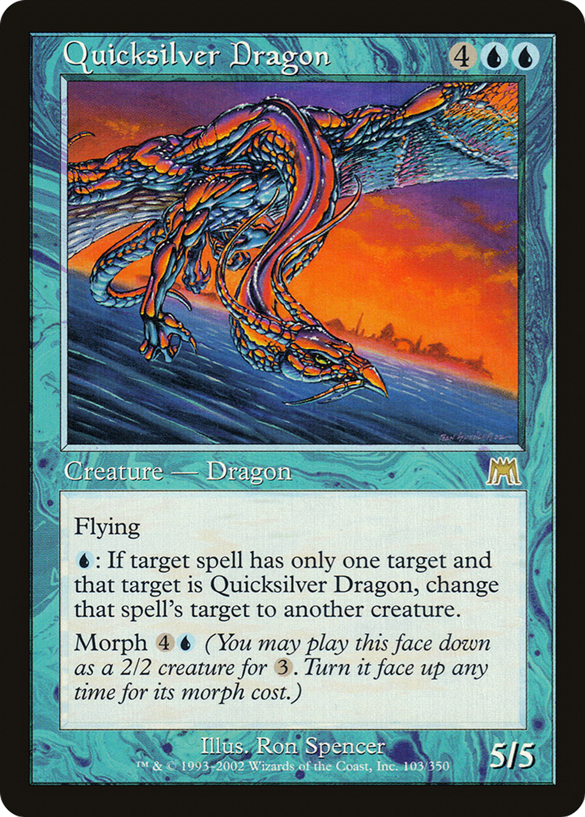 Dragon de vif-argent — Onslaught — Magic: The Gathering