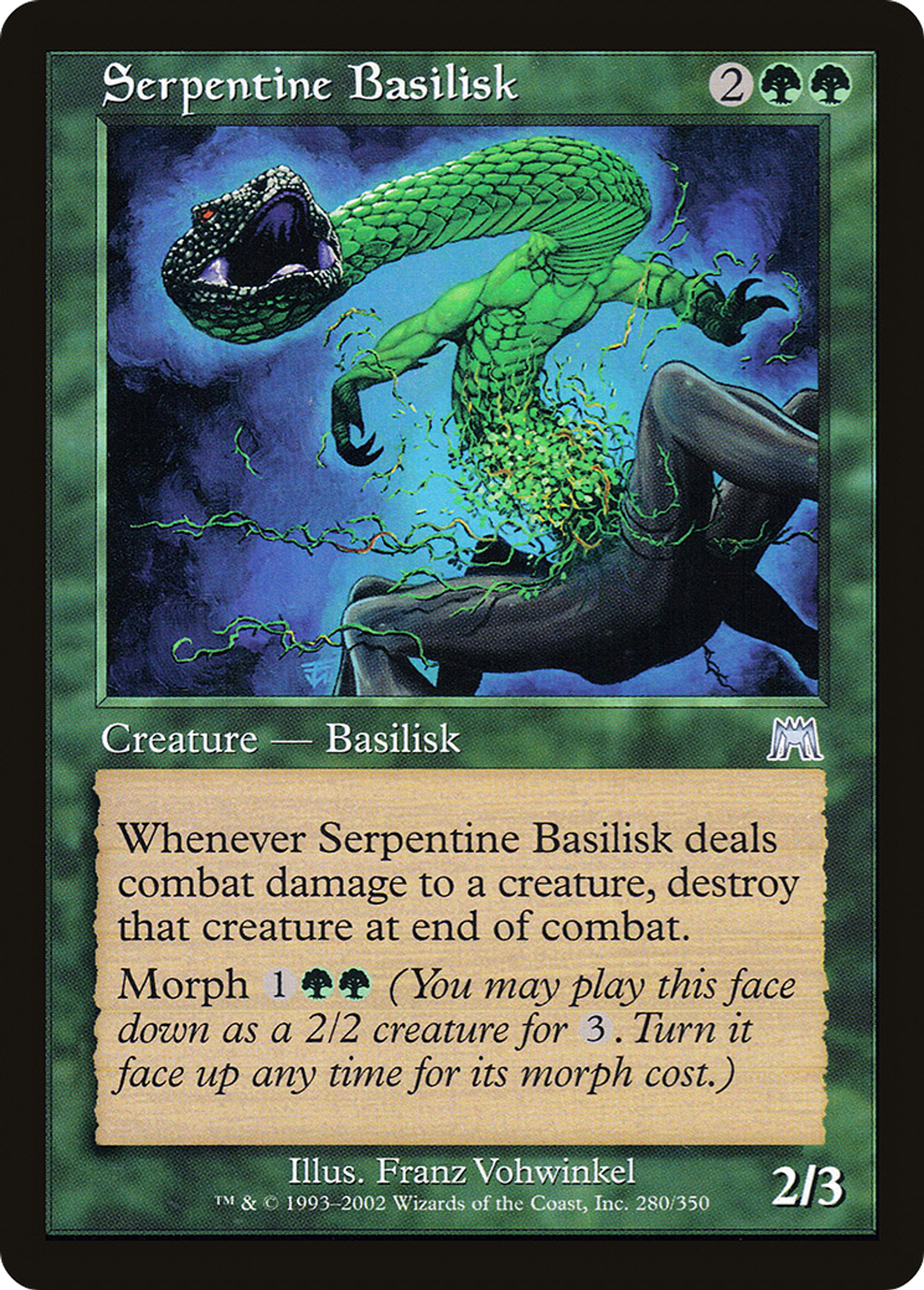 Basilic serpentin — Onslaught — Magic: The Gathering
