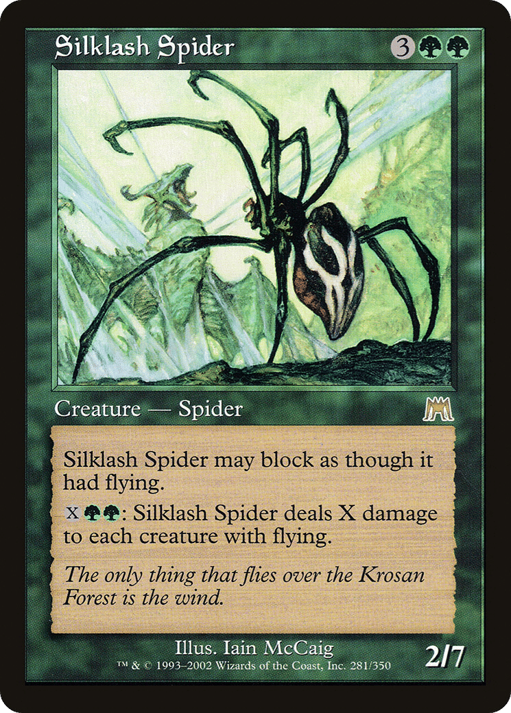 Silklash Spider — Onslaught — Magic: The Gathering