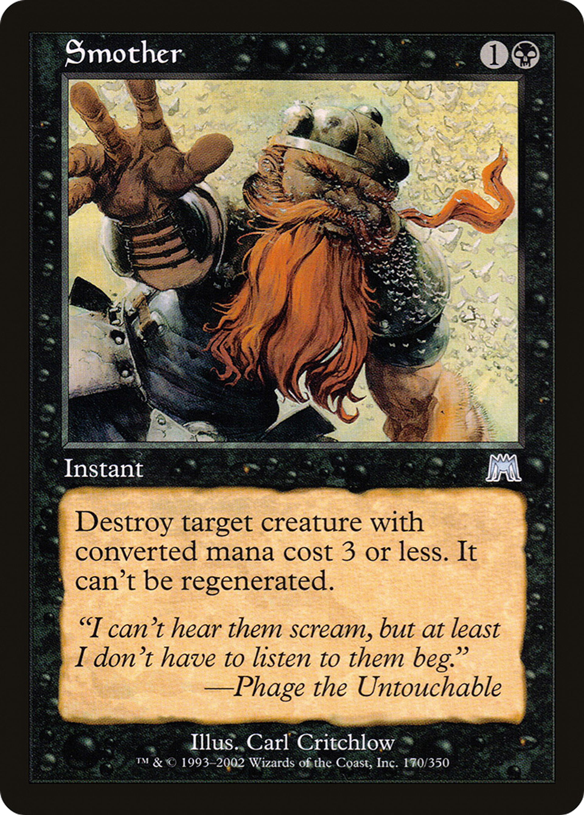 Smother — Onslaught — Magic: The Gathering