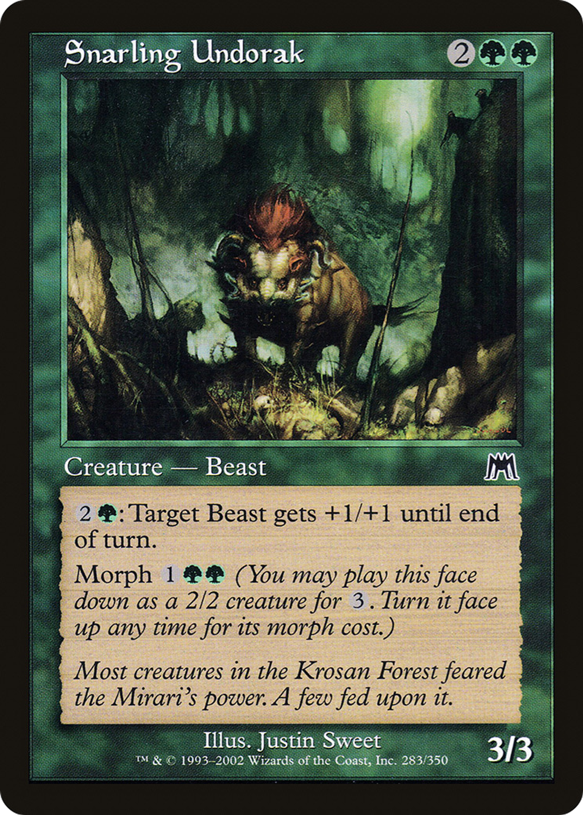 Undorak mugissant — Onslaught — Magic: The Gathering