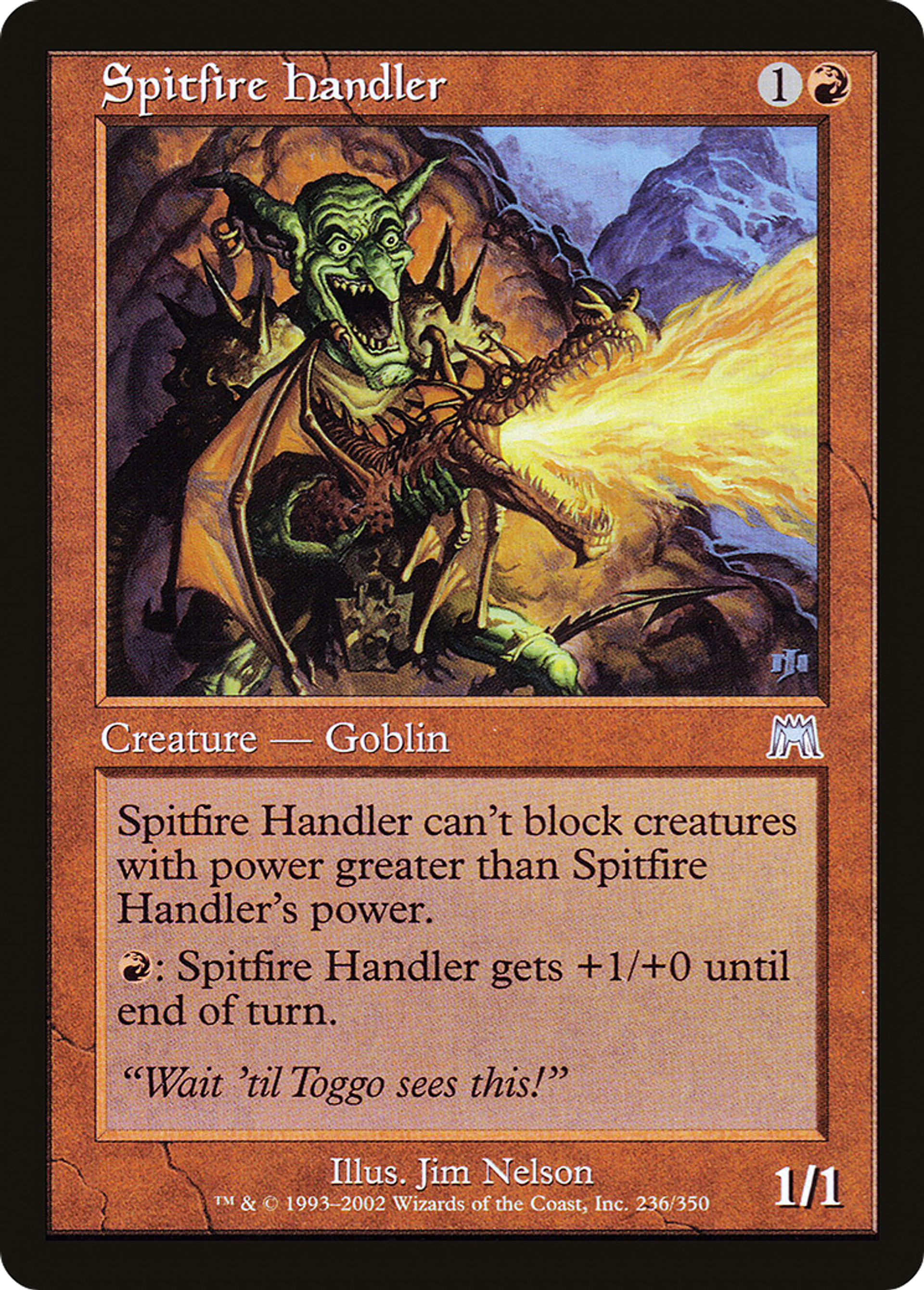 Dresseur de crachefeu — Onslaught — Magic: The Gathering