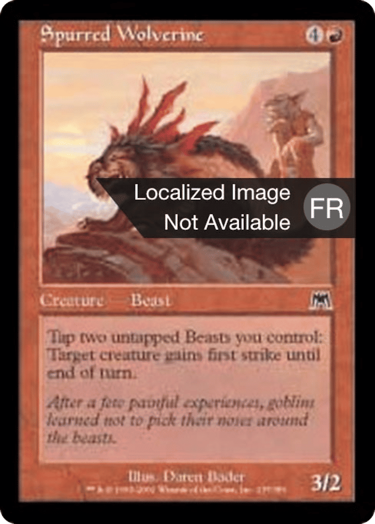 Glouton à éperons — Onslaught — Magic: The Gathering